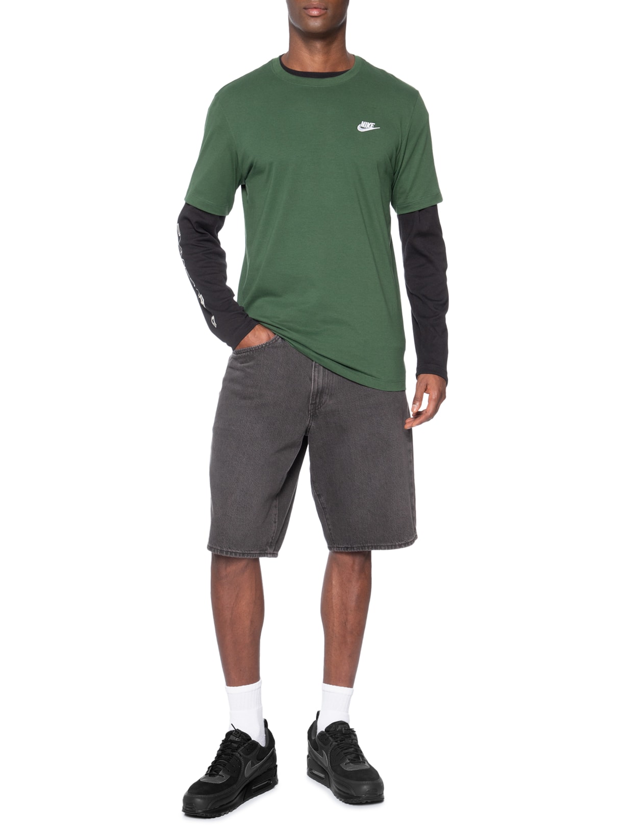 Tênis Masculino Air Max 90 Preto Nike