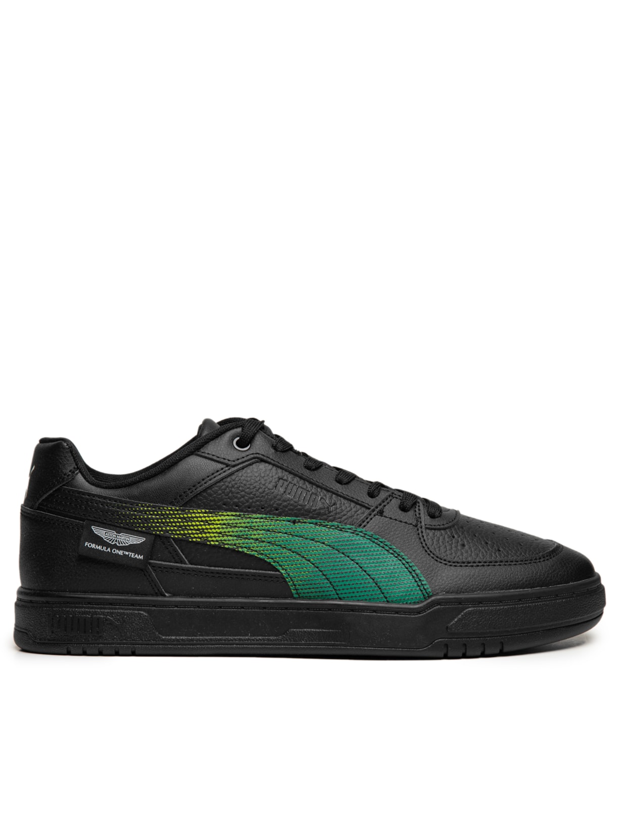 Tênis Masculino AMF1 Caven III Preto Puma + Aston Martin