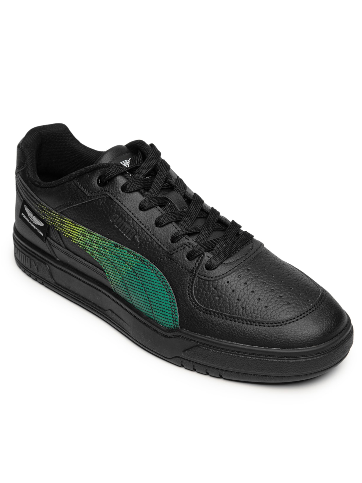 Tênis Masculino AMF1 Caven III Preto Puma + Aston Martin