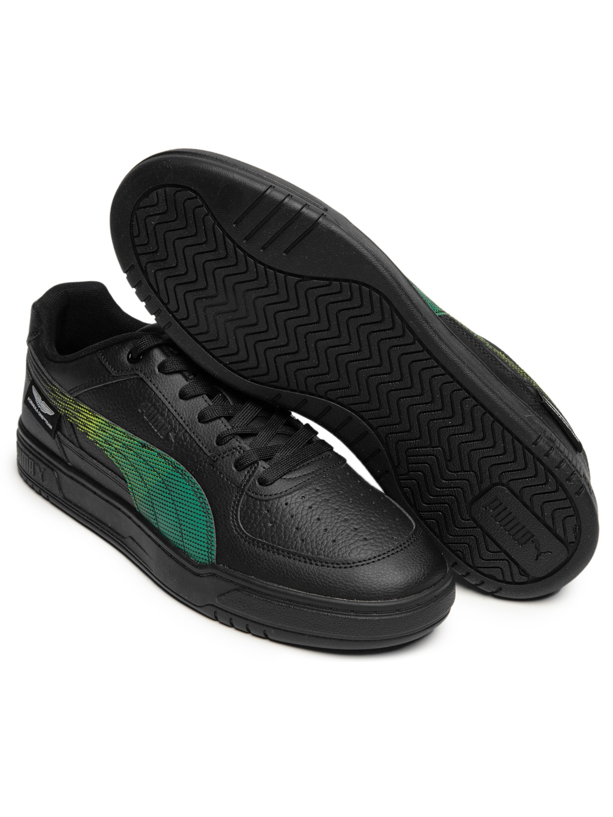 Tênis Masculino AMF1 Caven III Preto Puma + Aston Martin