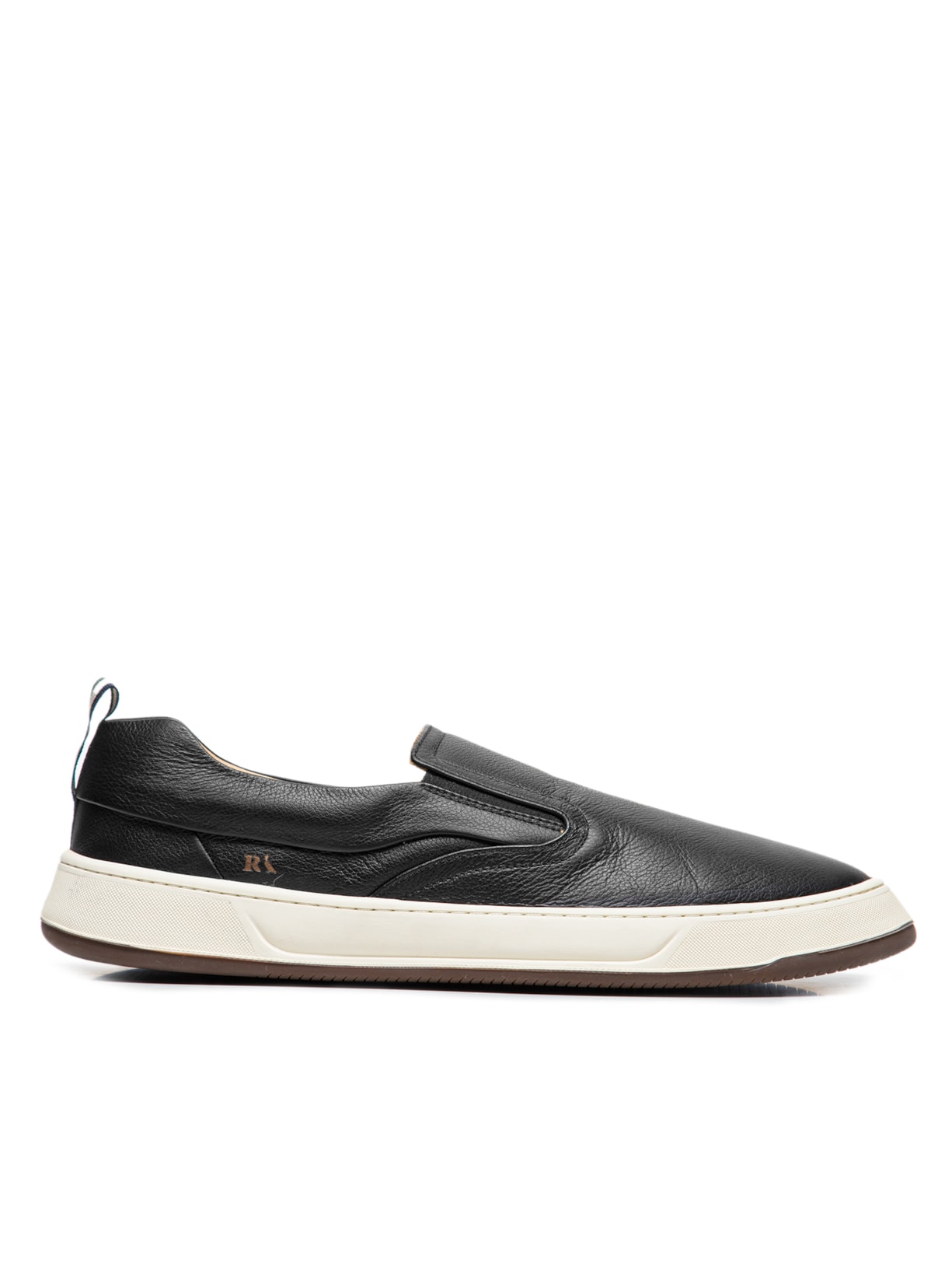 Tênis Masculino Asher Slip Leather - Preto