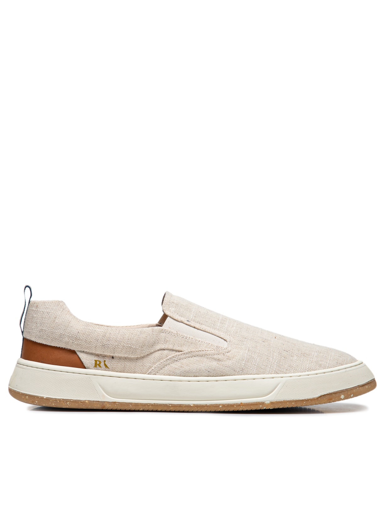 Tênis Masculino Asher Slip Linho - Bege