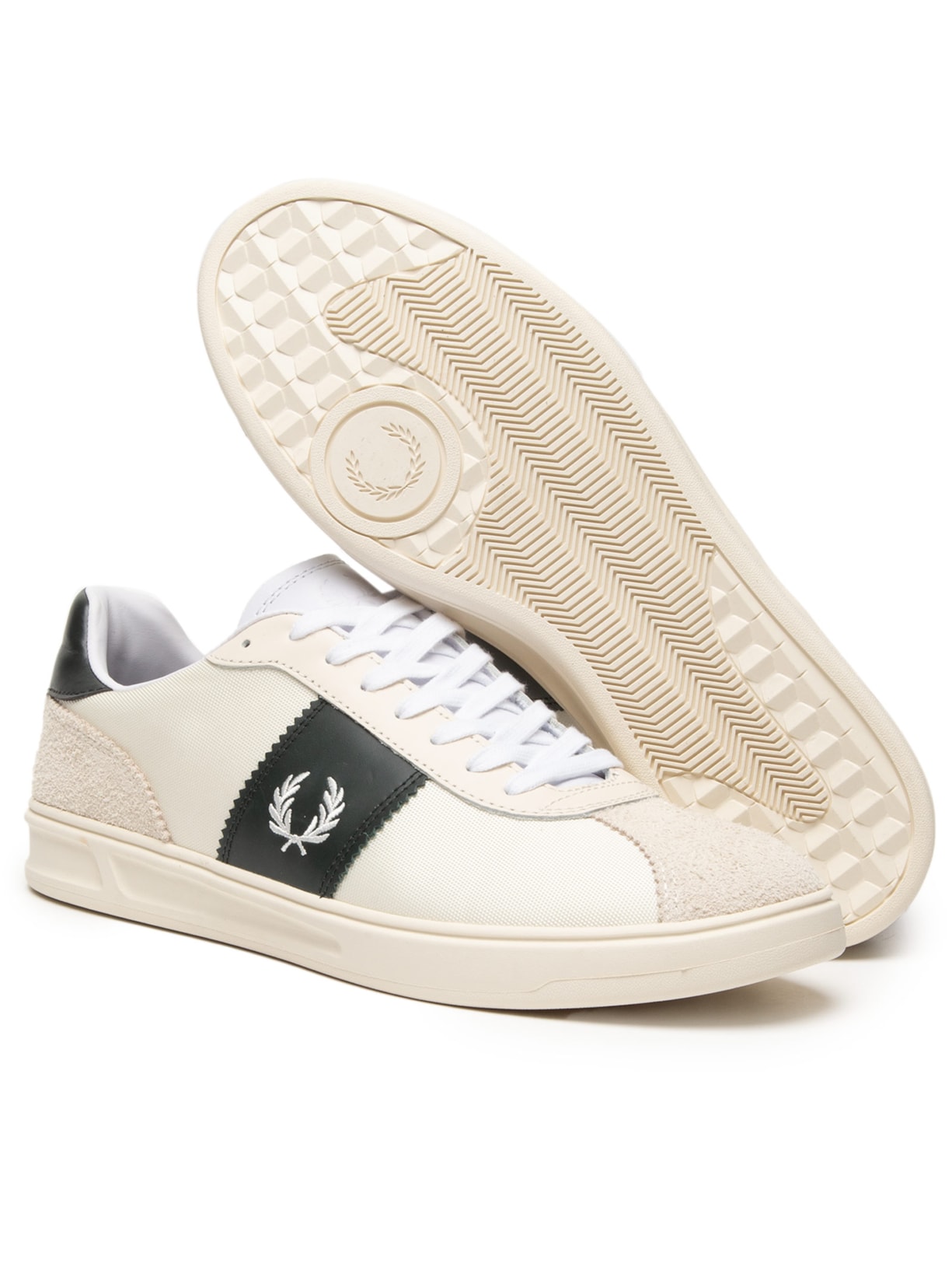 Tênis Masculino B4 Textured Poly Bege Fred Perry