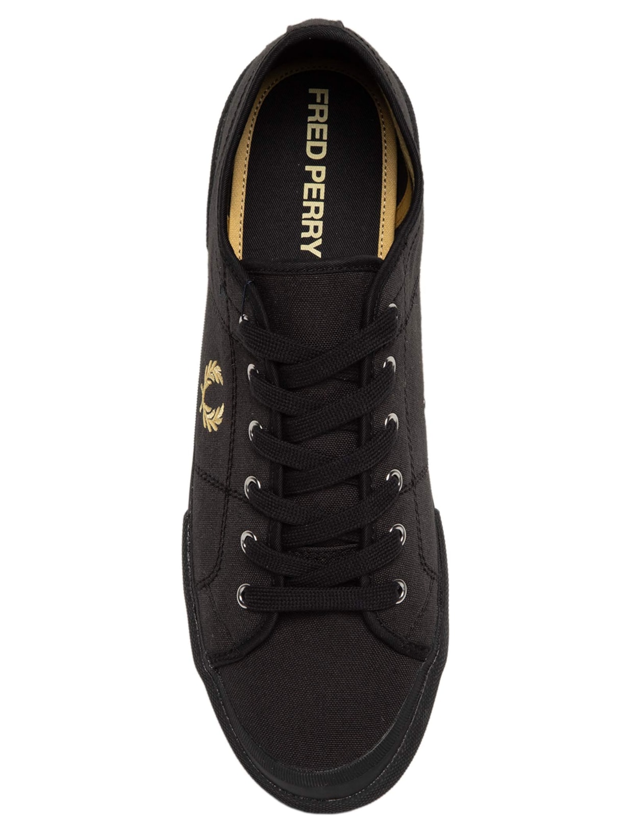 Tênis Masculino B708 Vintage Tennis Canvas Preto Fred Perry