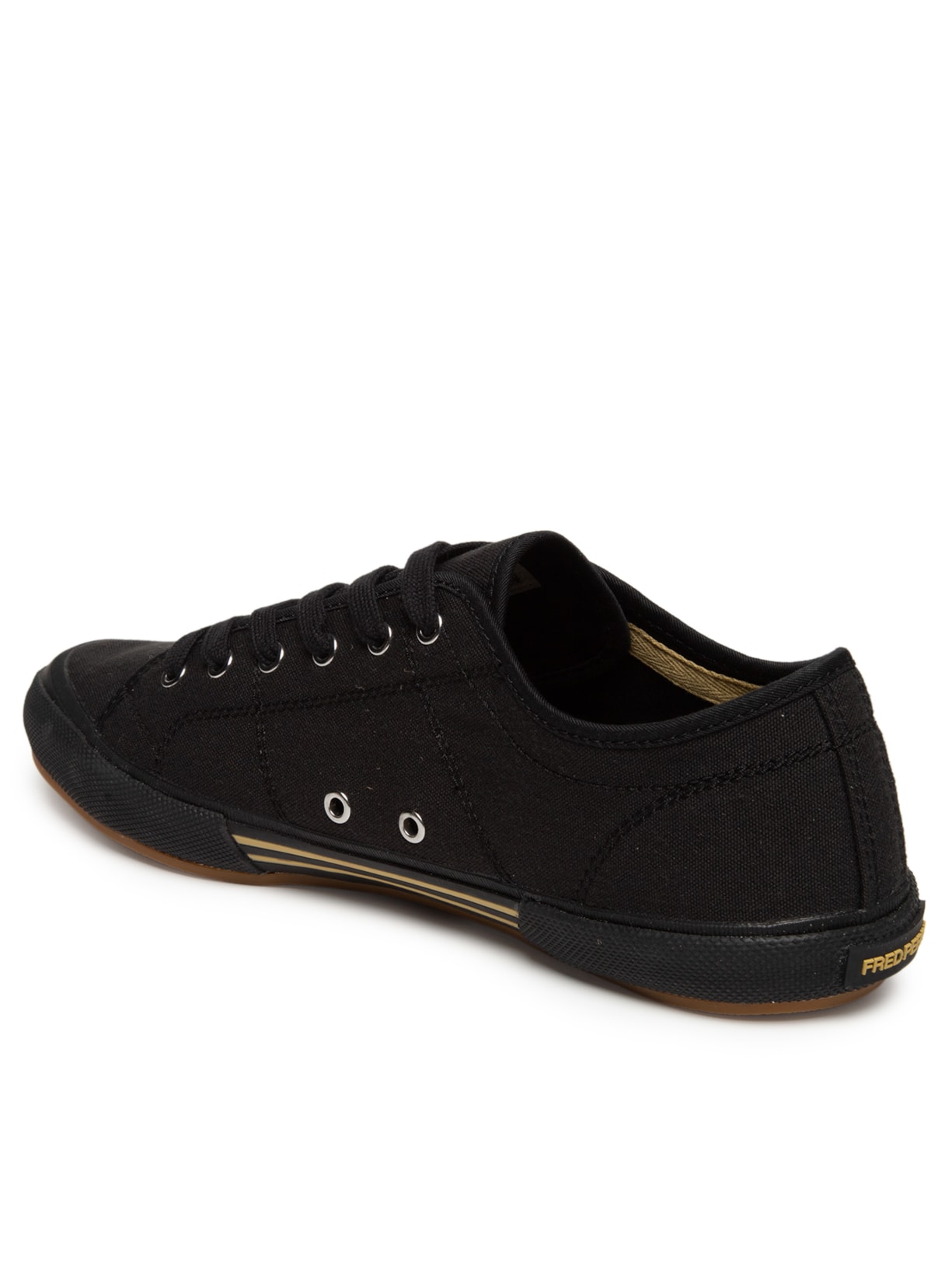 Tênis Masculino B708 Vintage Tennis Canvas Preto Fred Perry