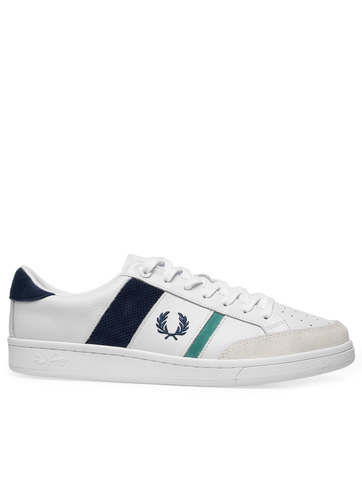 Tênis Masculino B725 Leather Suede - Branco
