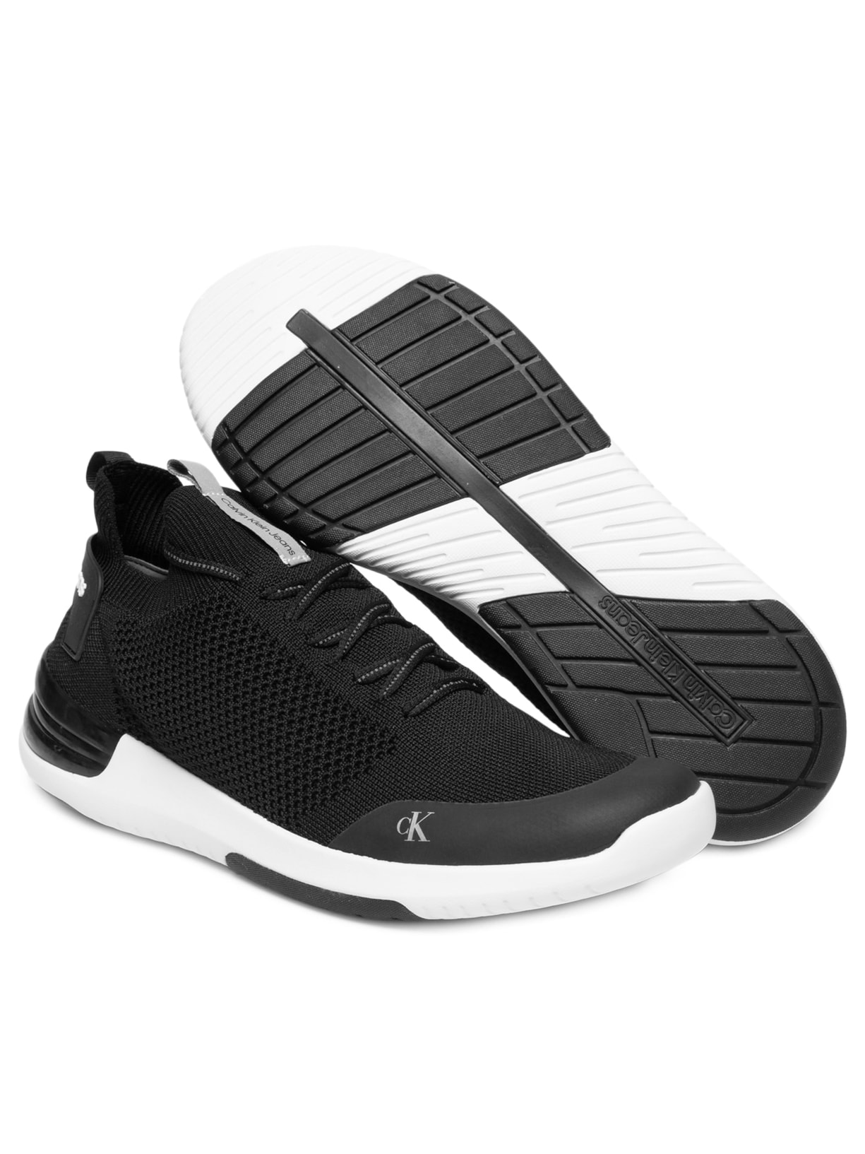 Tênis Masculino Baixo Air Knit Preto Calvin Klein Jeans