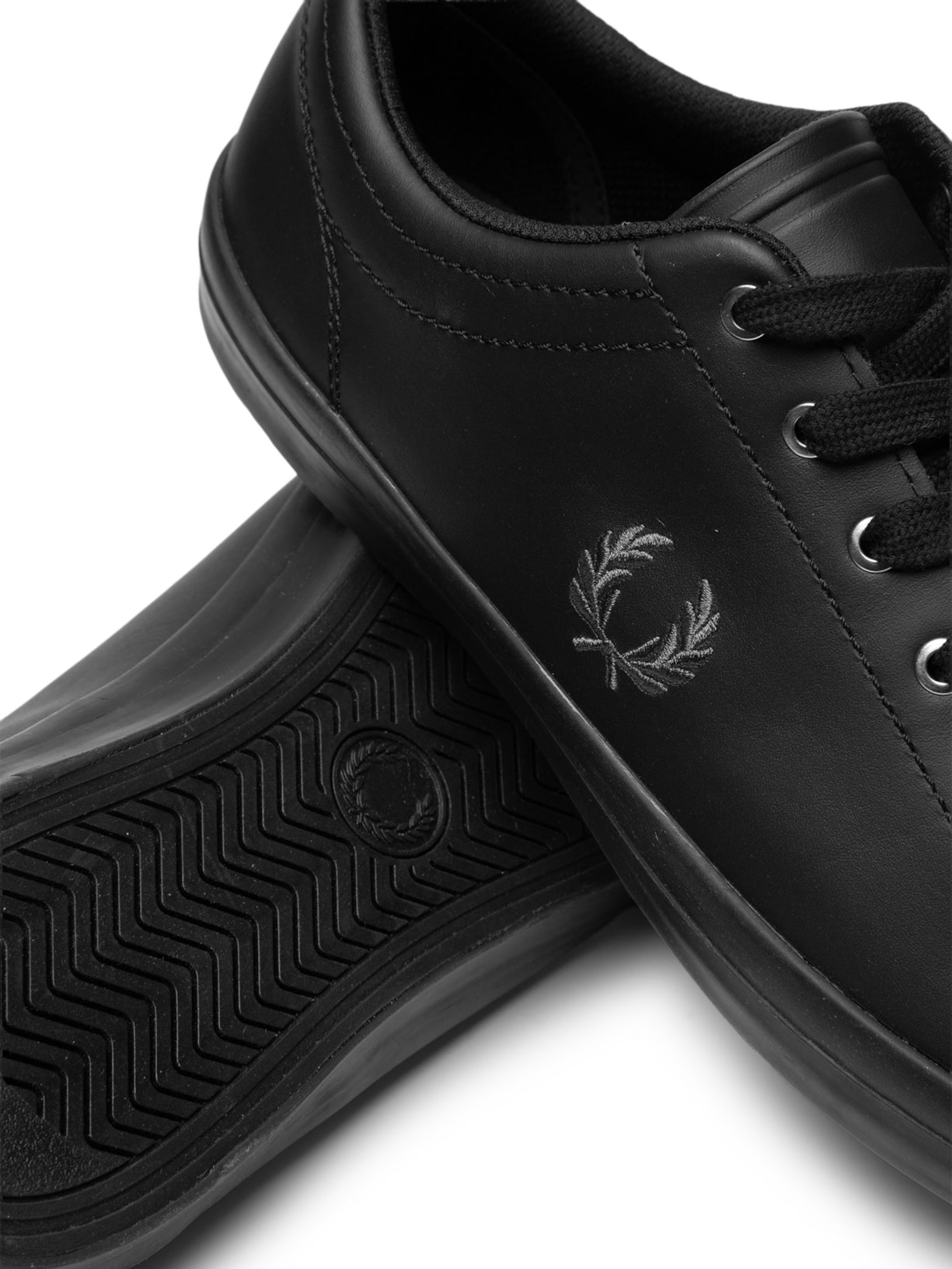 Tênis Masculino Baseline Leather Preto Fred Perry