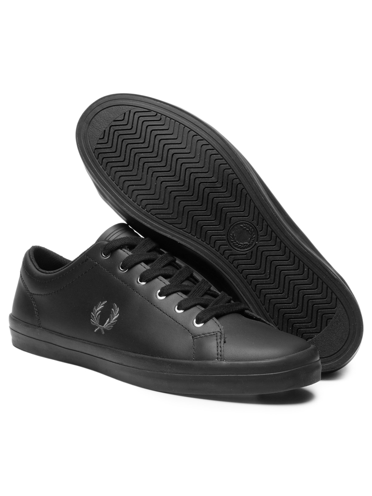 Tênis Masculino Baseline Leather Preto Fred Perry