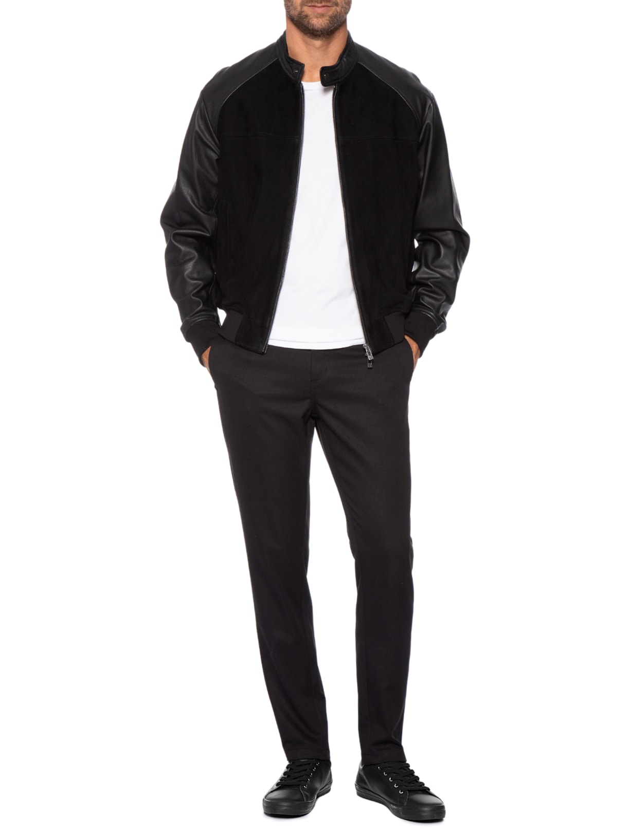 Tênis Masculino Baseline Leather Preto Fred Perry