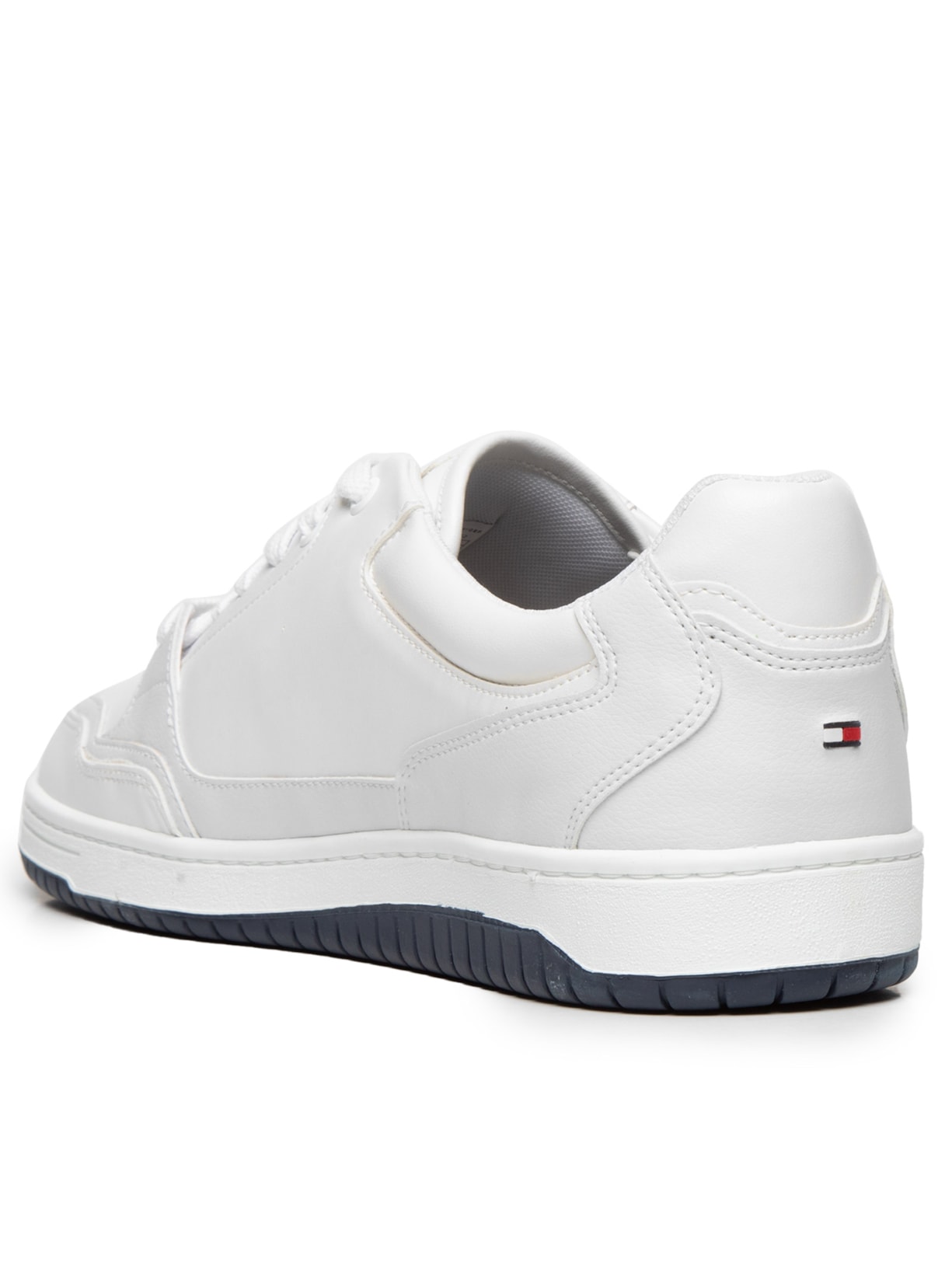 Tênis Masculino Basket 2C Mix Suede LTH Branco Tommy Hilfiger