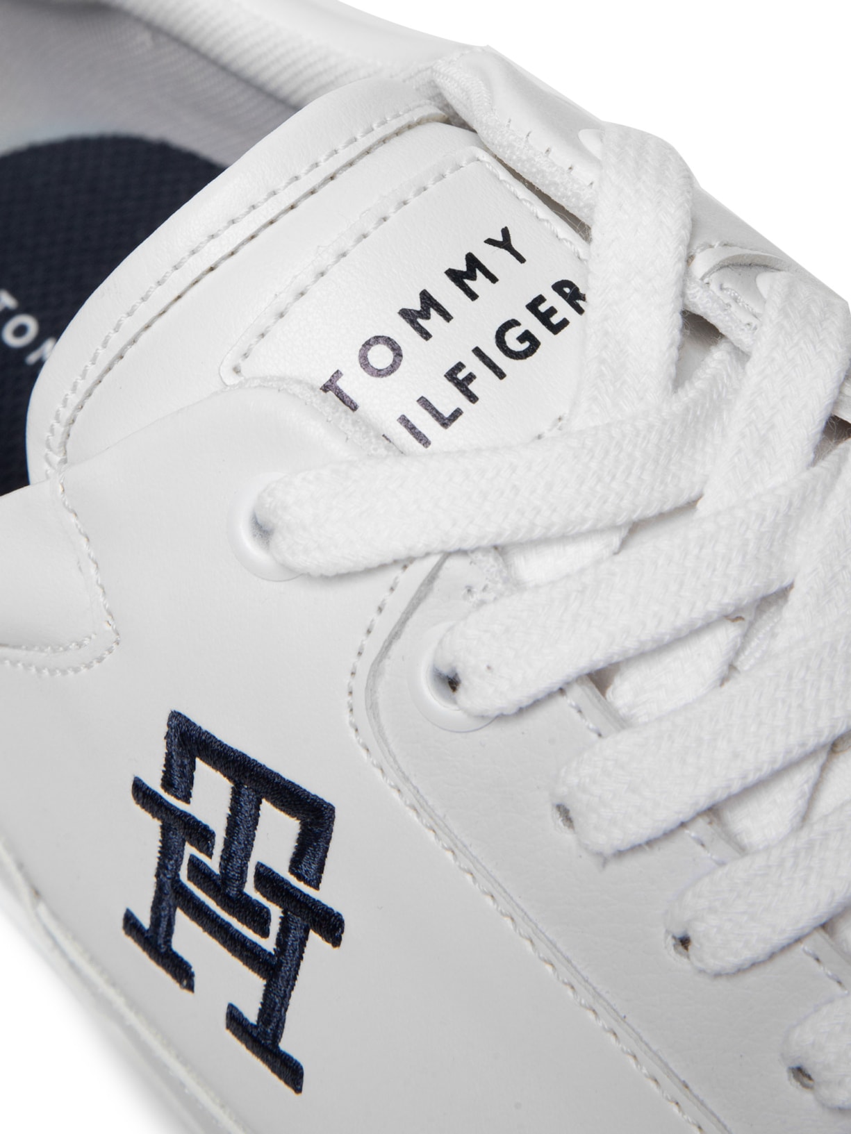 Tênis Masculino Basket 2C Mix Suede LTH Branco Tommy Hilfiger