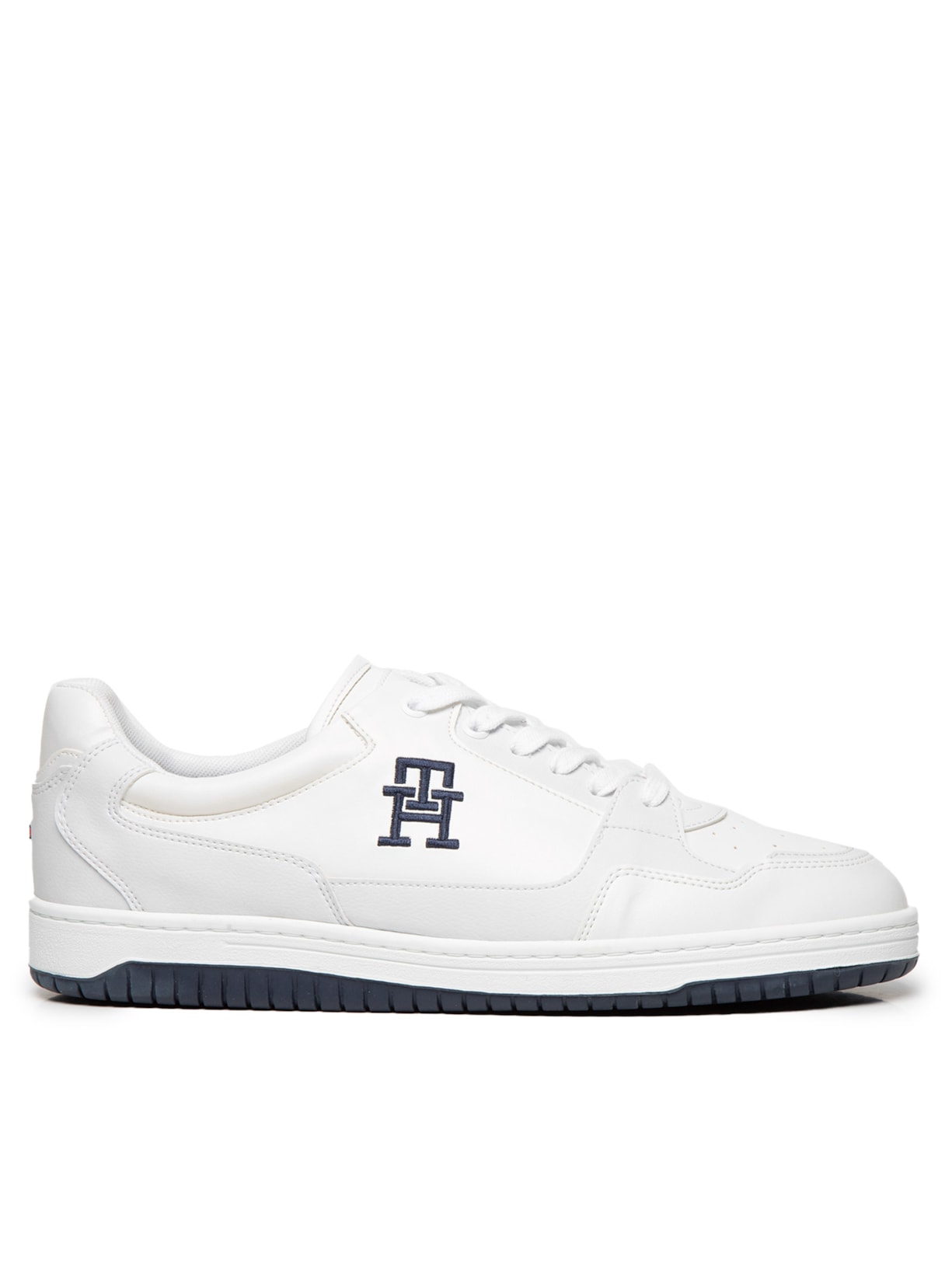 Tênis Masculino Basket 2C Mix Suede LTH Branco Tommy Hilfiger