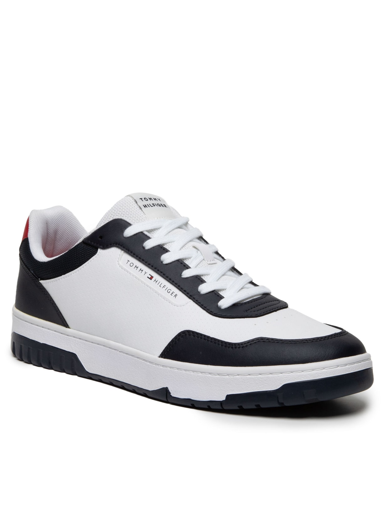 Tênis Masculino Basket Core Lite Lth Block Azul Tommy Hilfiger