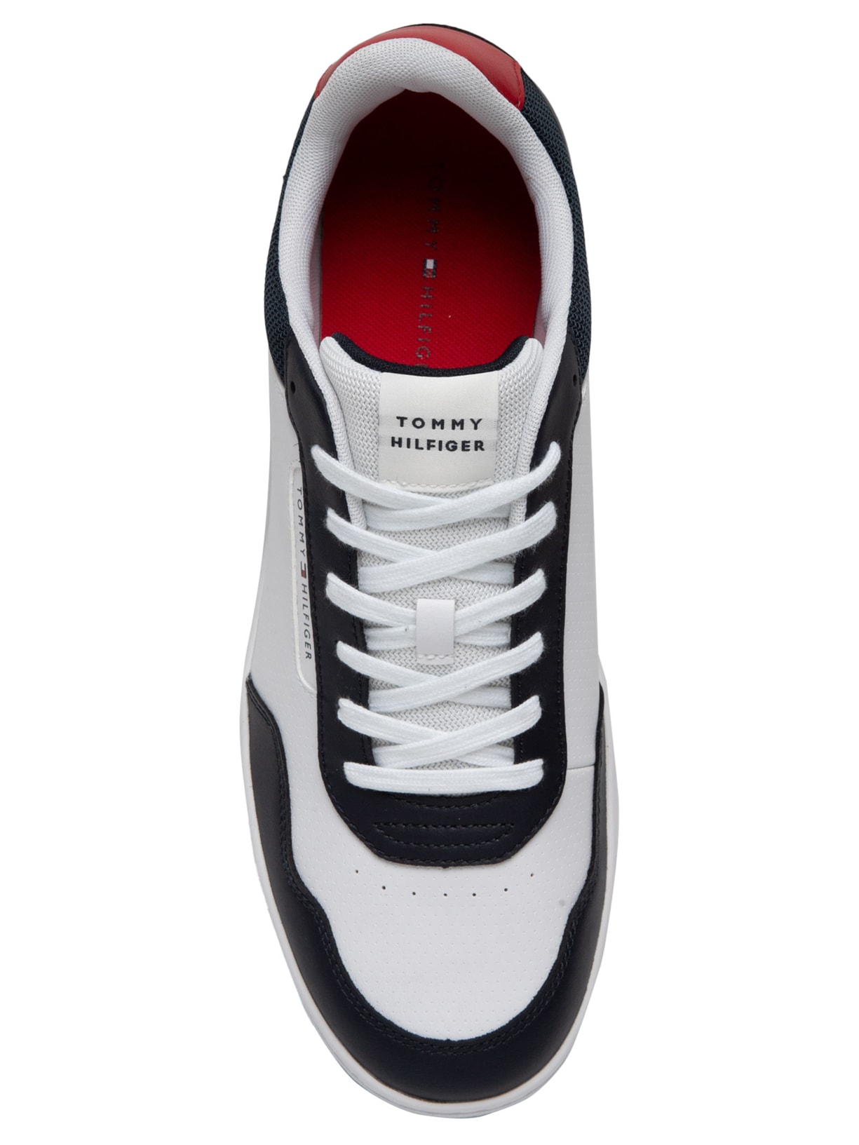 Tênis Masculino Basket Core Lite Lth Block Azul Tommy Hilfiger