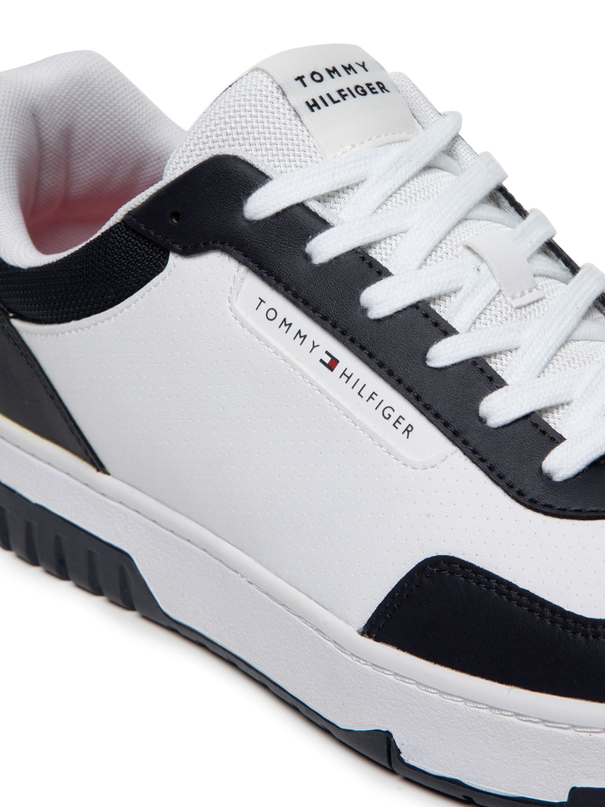 Tênis Masculino Basket Core Lite Lth Block Azul Tommy Hilfiger