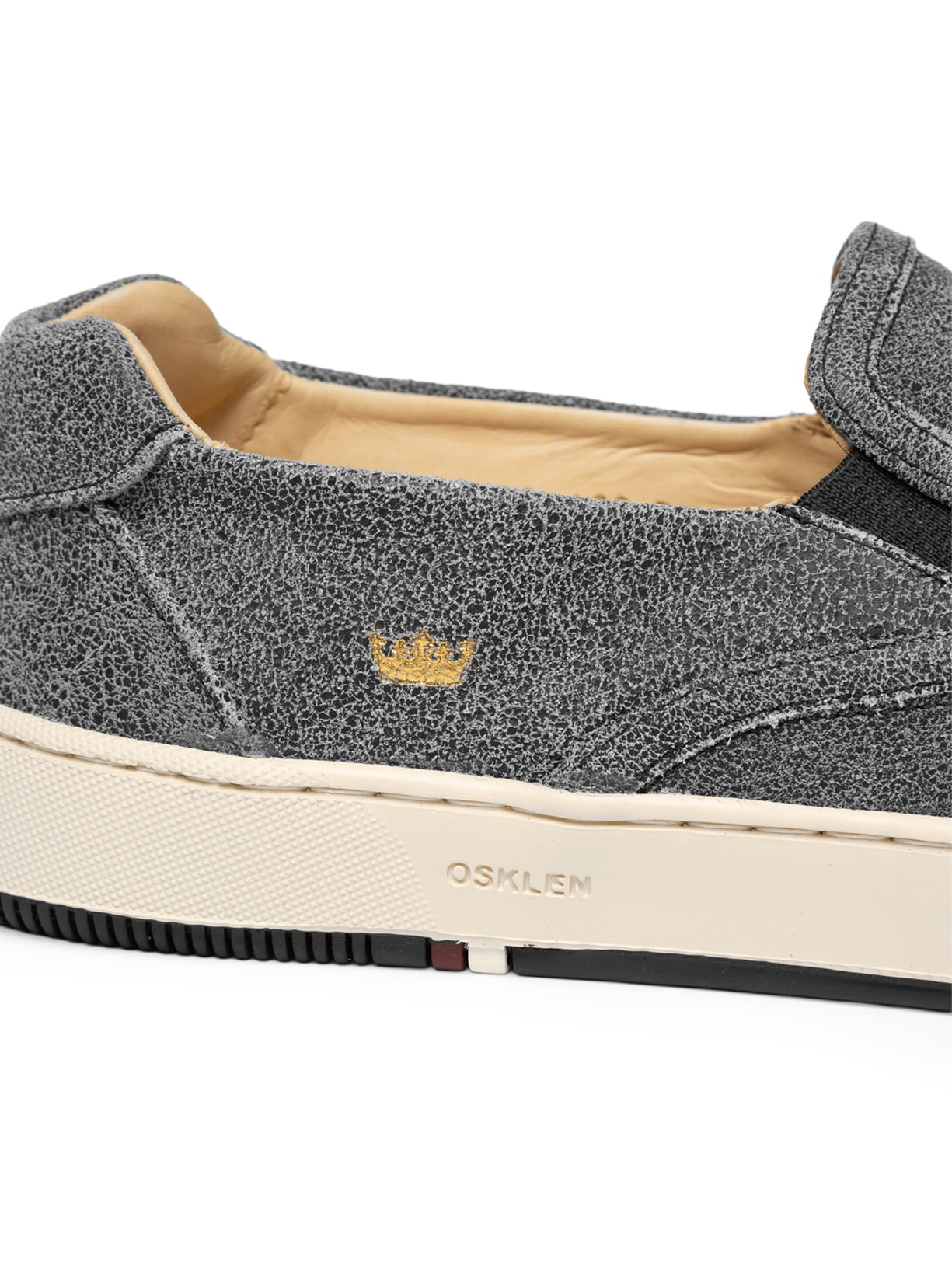 Tênis Masculino Bossanova Couro Gasto Preto Osklen