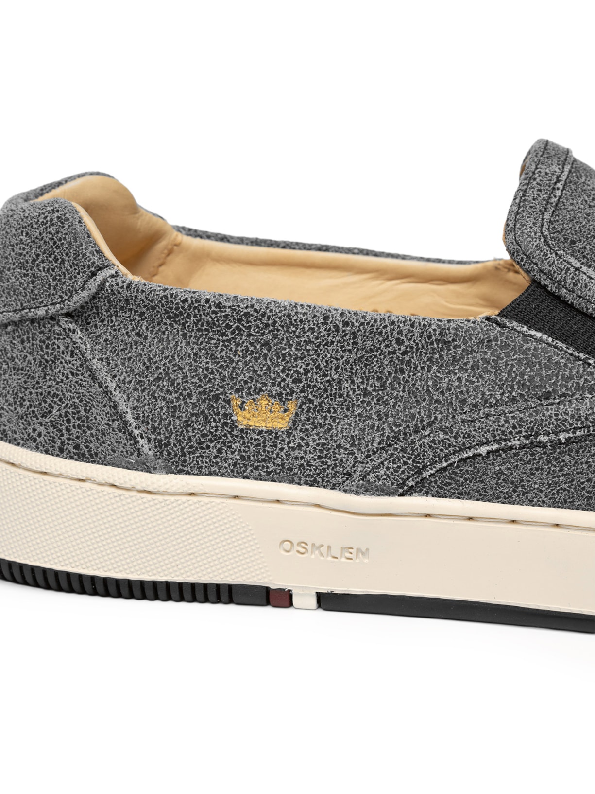 Tênis Masculino Bossanova Couro Gasto Preto Osklen