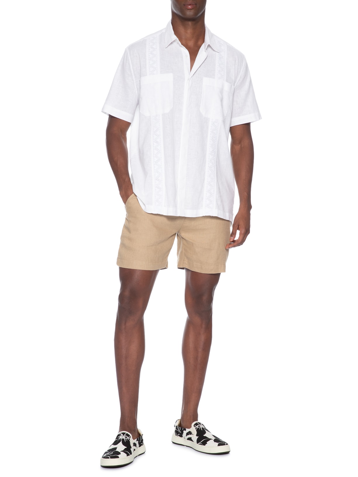Tênis Masculino Bossanova Estampado Branco Osklen