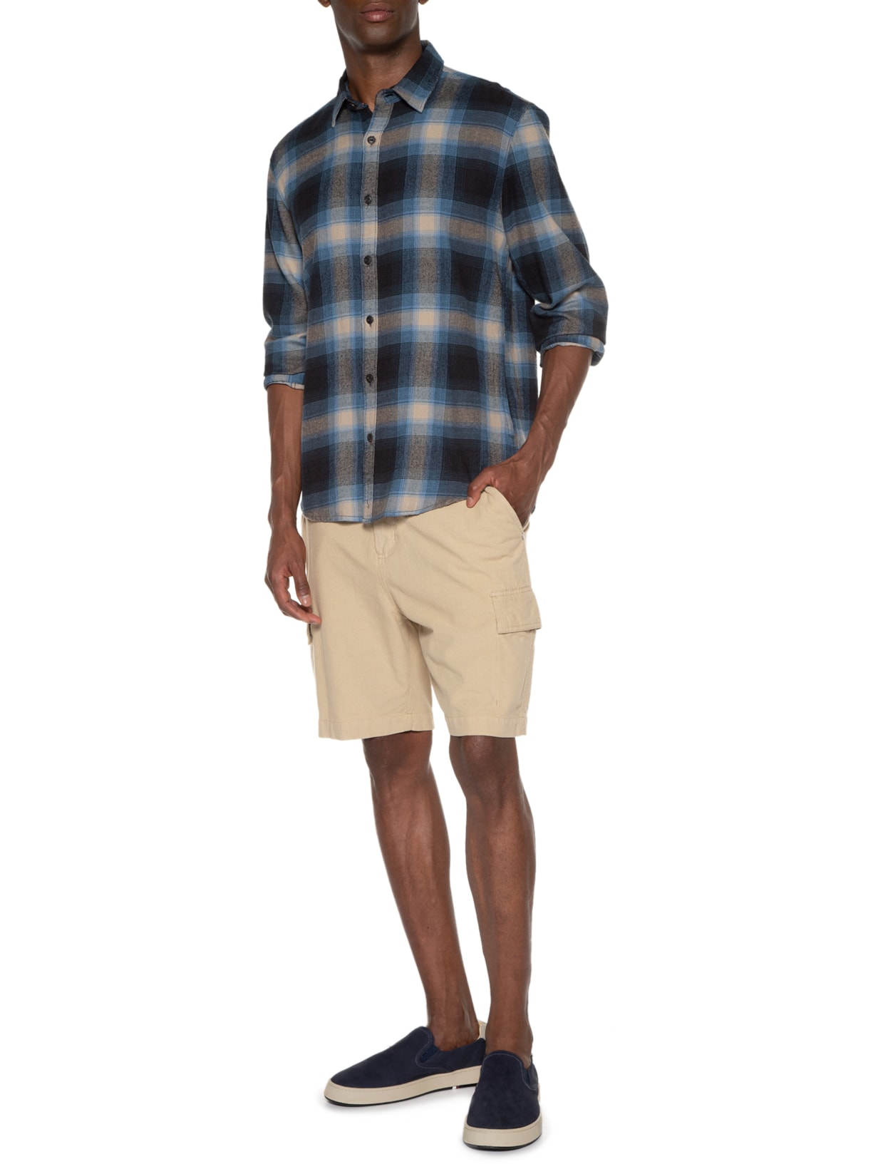 Tênis Masculino Bossanova Nobuck Azul Osklen