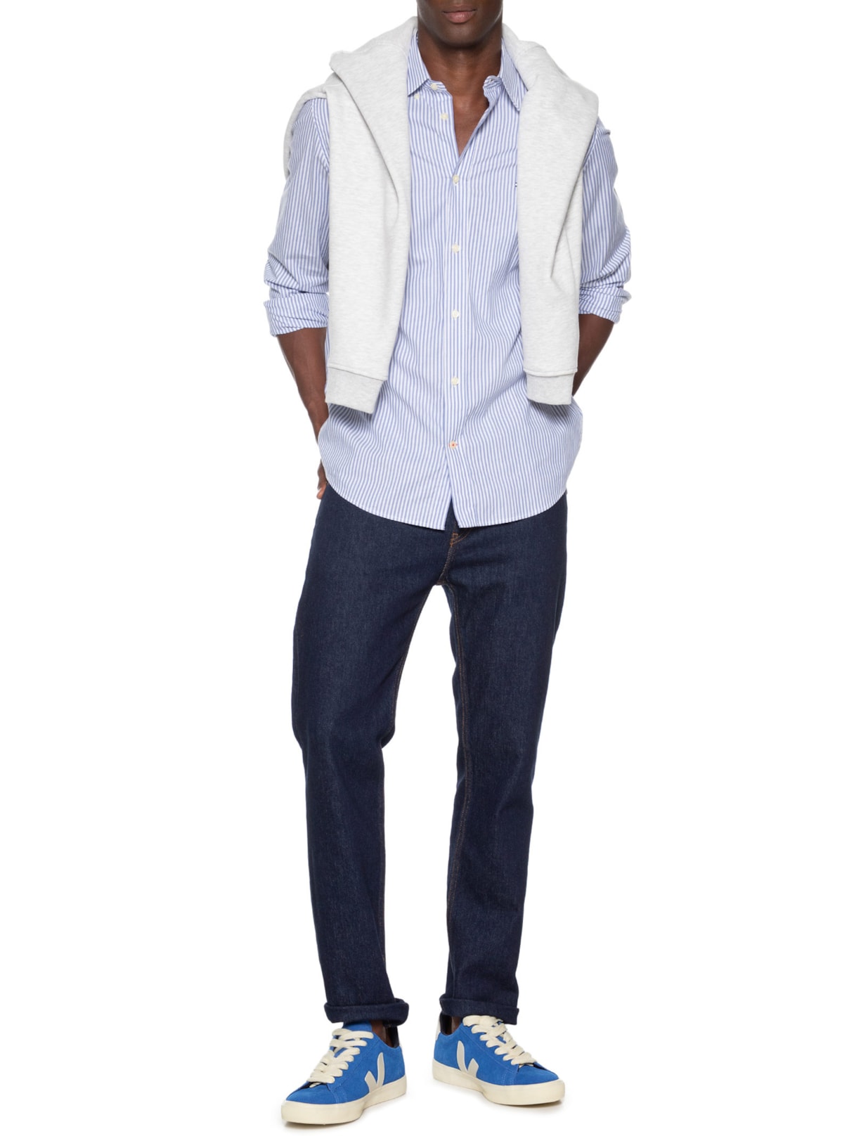 Tênis Masculino Campo Bold  Suede Azul Veja