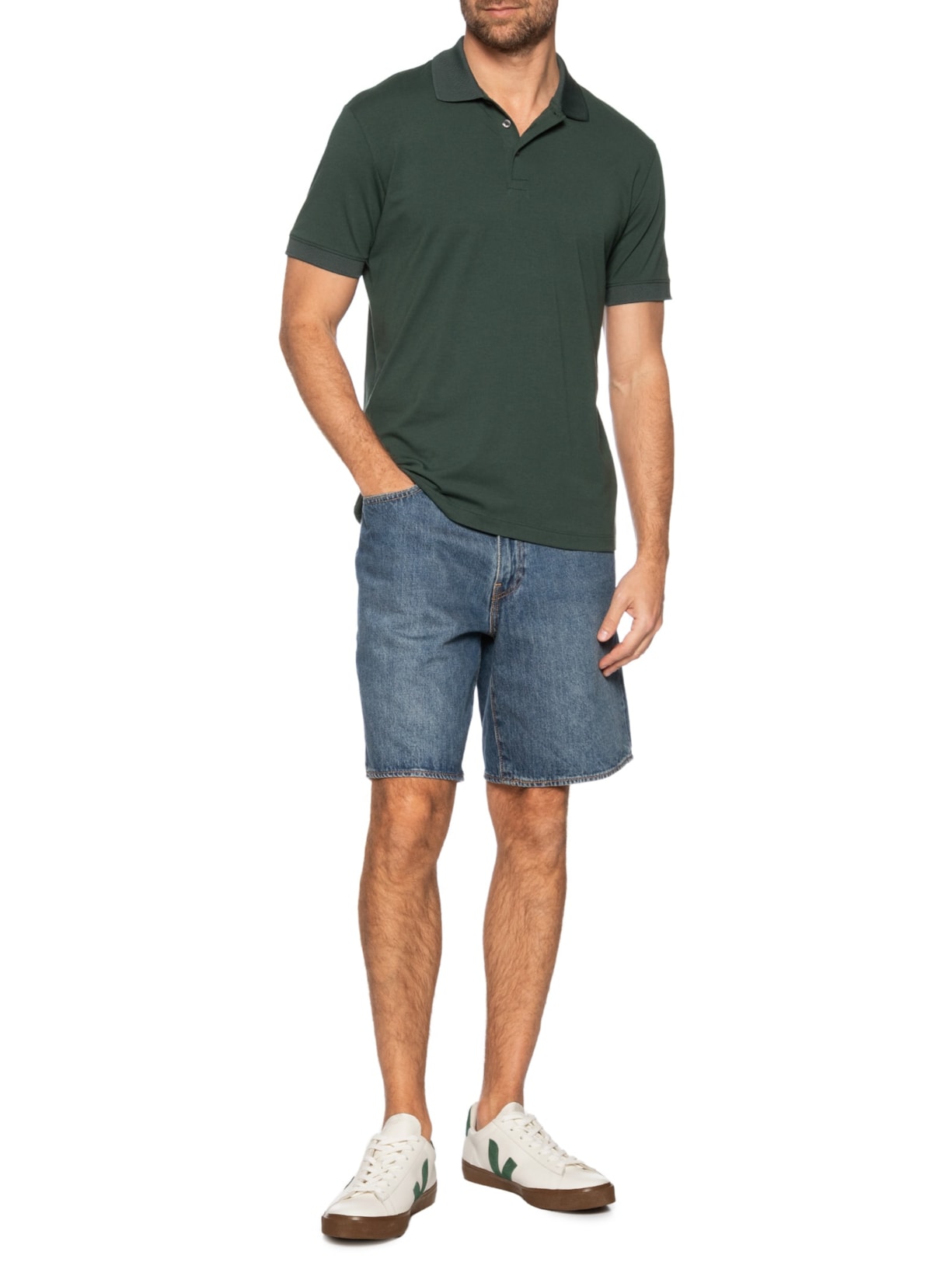 Tênis Masculino Campo Leather Branco Veja
