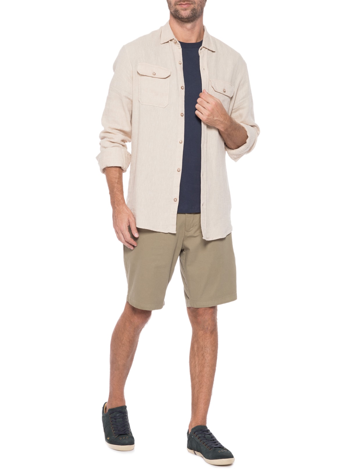 Tênis Masculino Camurça Graxo Verde Osklen