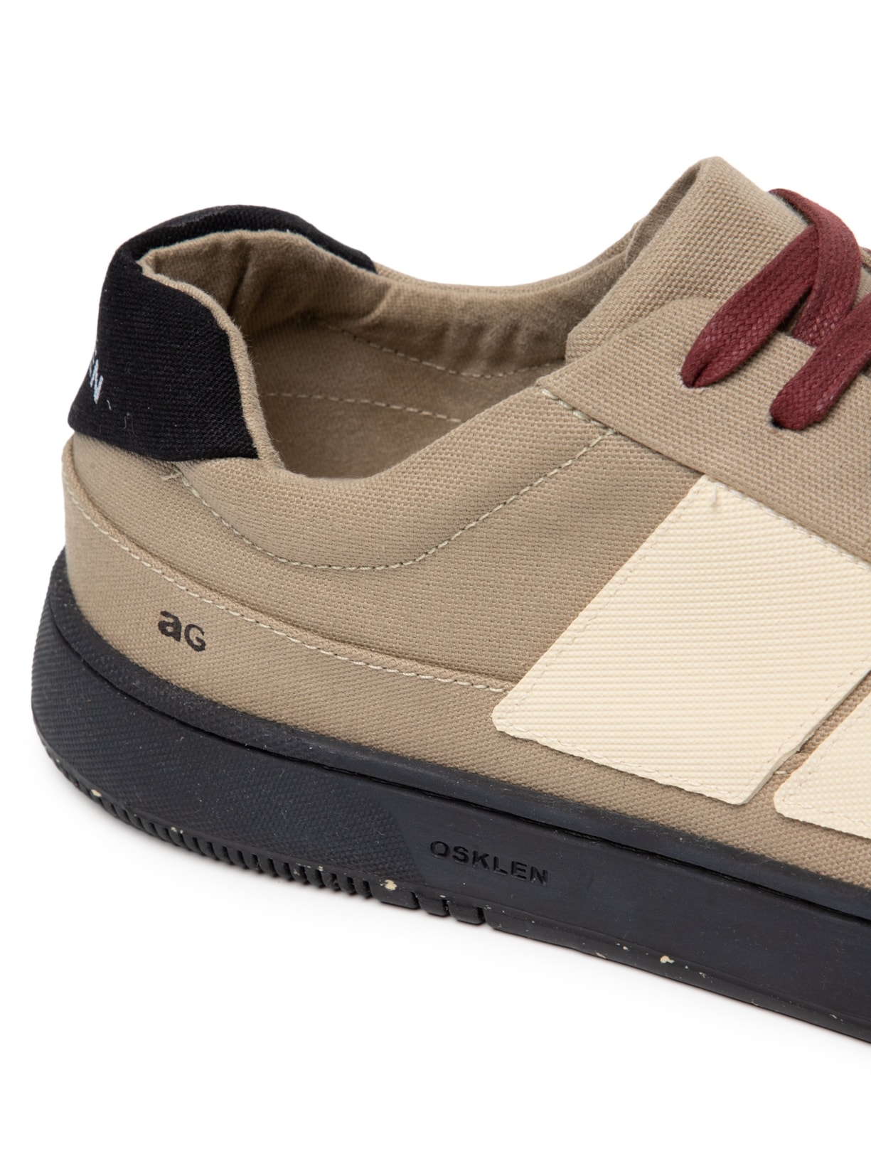 Tênis Masculino Canvas Ag Sneaker Black Sole Bege Osklen