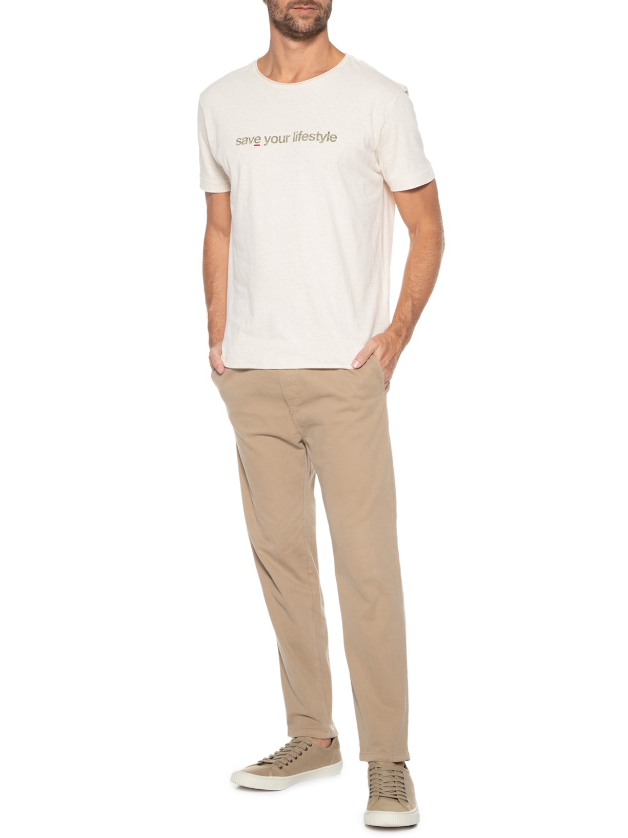 Tênis Masculino Canvas Bege Osklen