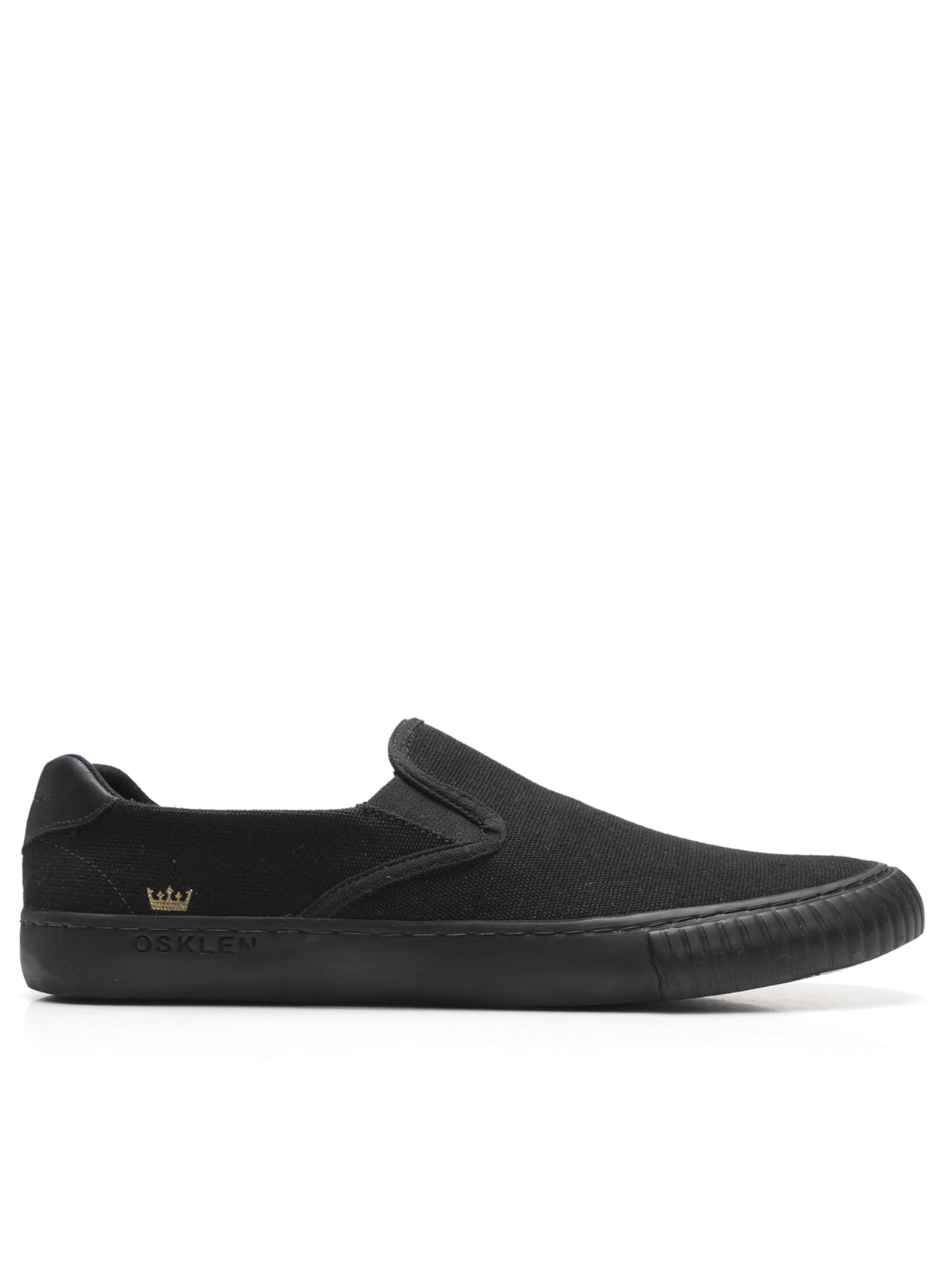 Tênis Masculino Canvas Slip On - Preto