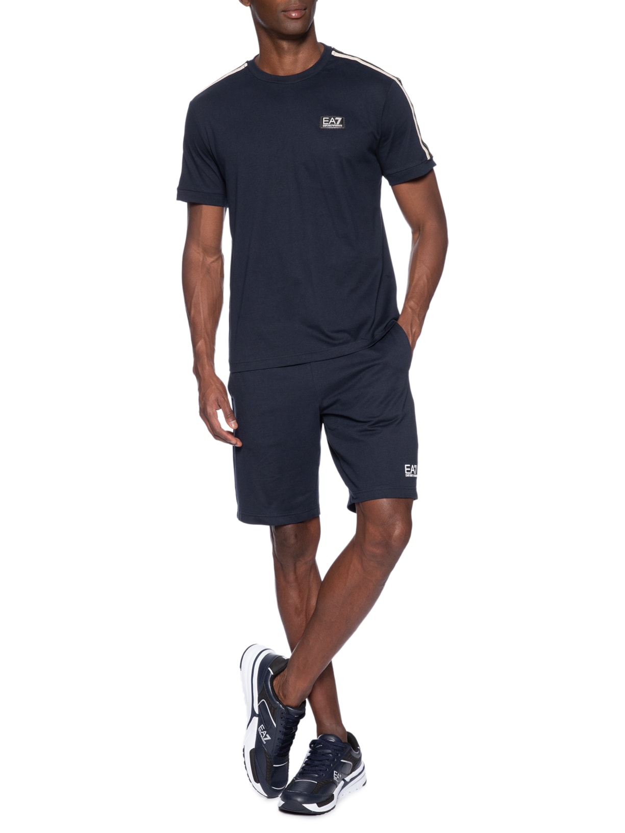 Tênis Masculino Casual Carter Azul Ea7 Emporio Armani