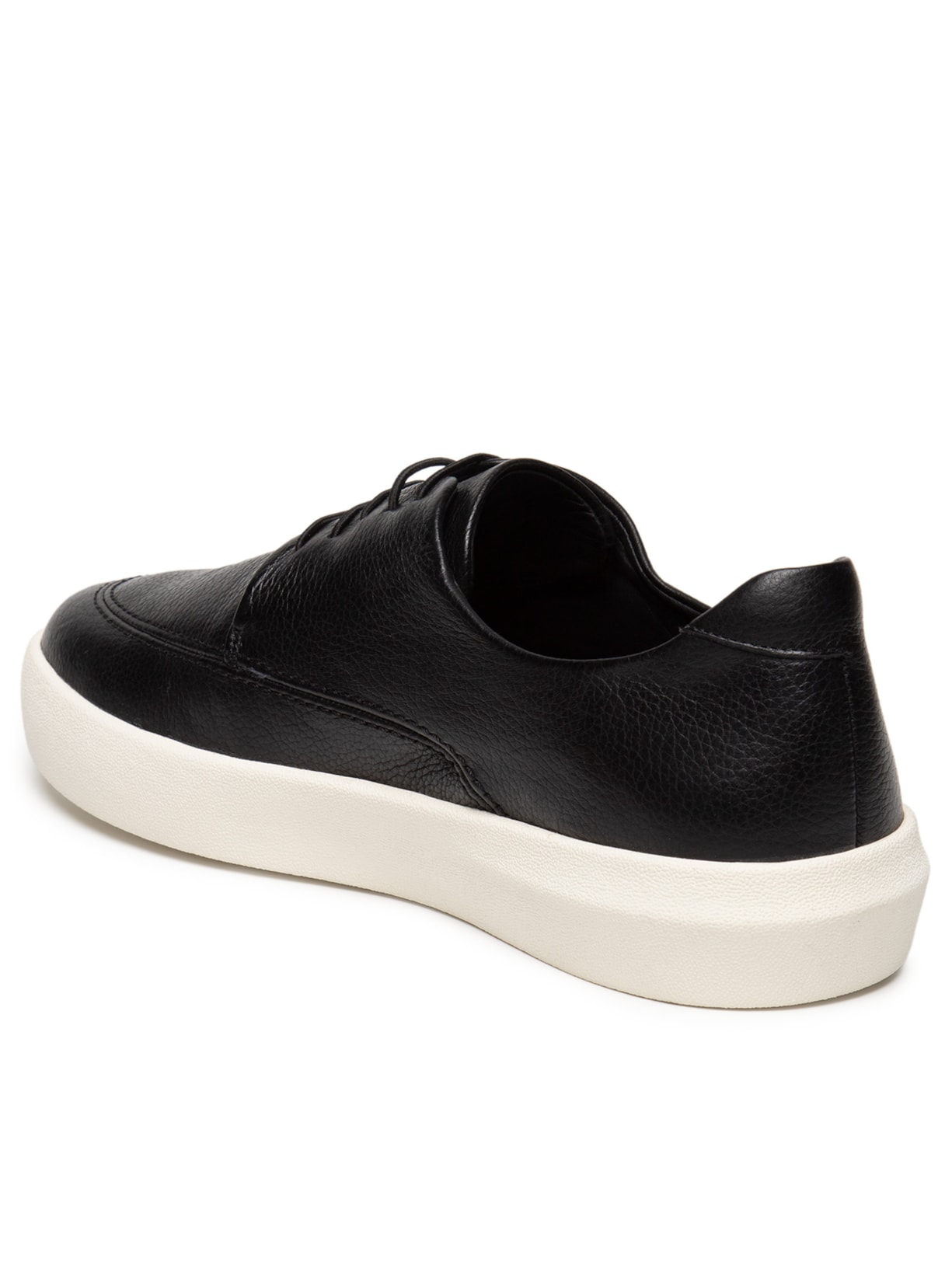 Tênis Masculino Casual Com Recorte Couro Floater Preto Ricardo Almeida