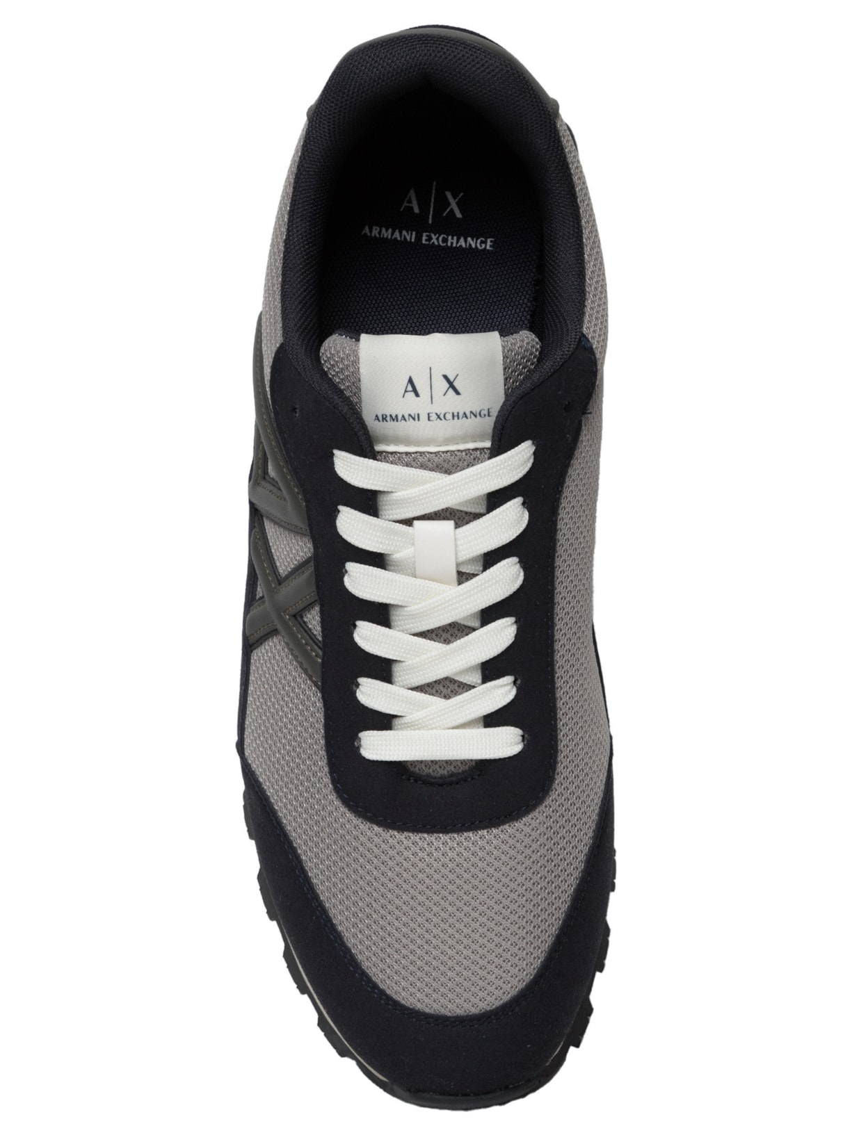 Tênis Masculino Casual De Couro Drop Microsuede Verde Armani Exchange