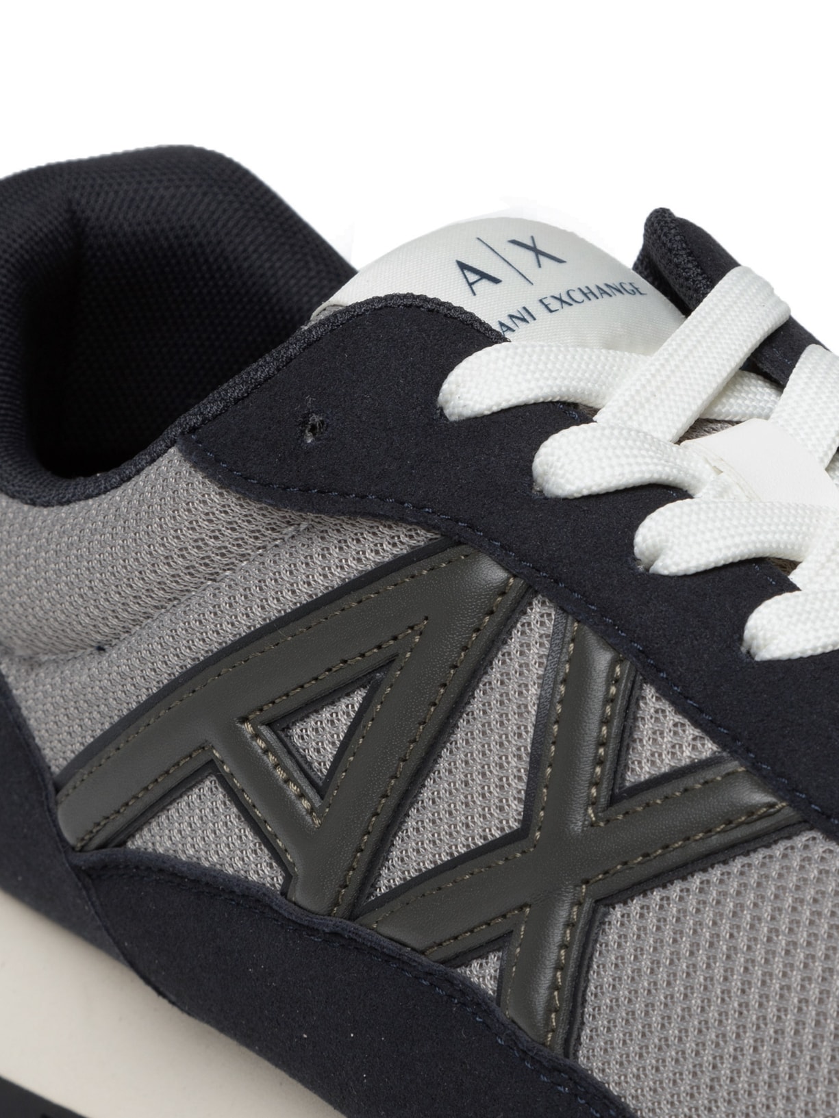 Tênis Masculino Casual De Couro Drop Microsuede Verde Armani Exchange