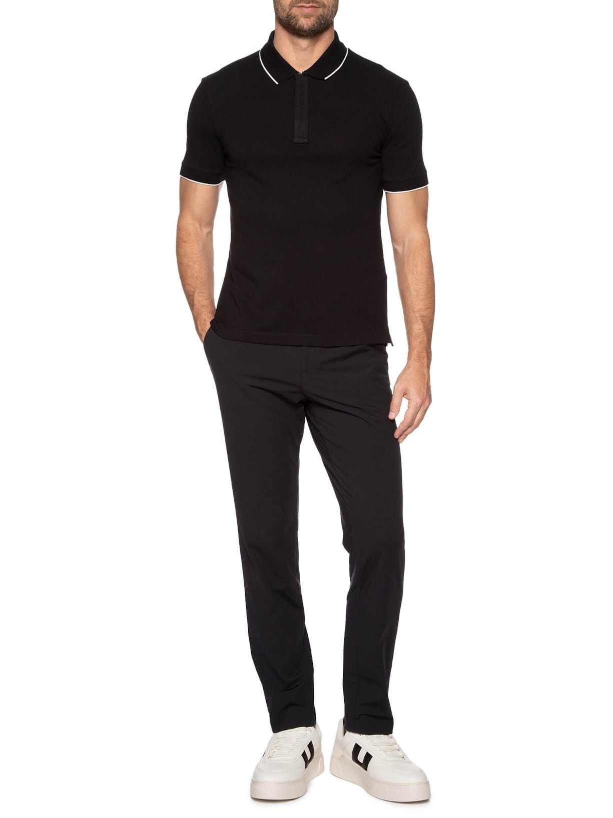 Tênis Masculino Casual De Couro Lion Low Branco Armani Exchange