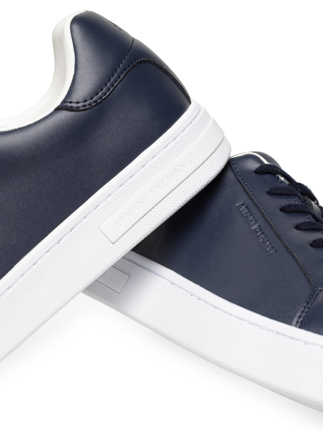Tênis Masculino Casual De Couro London Action Leather Azul Armani Exchange