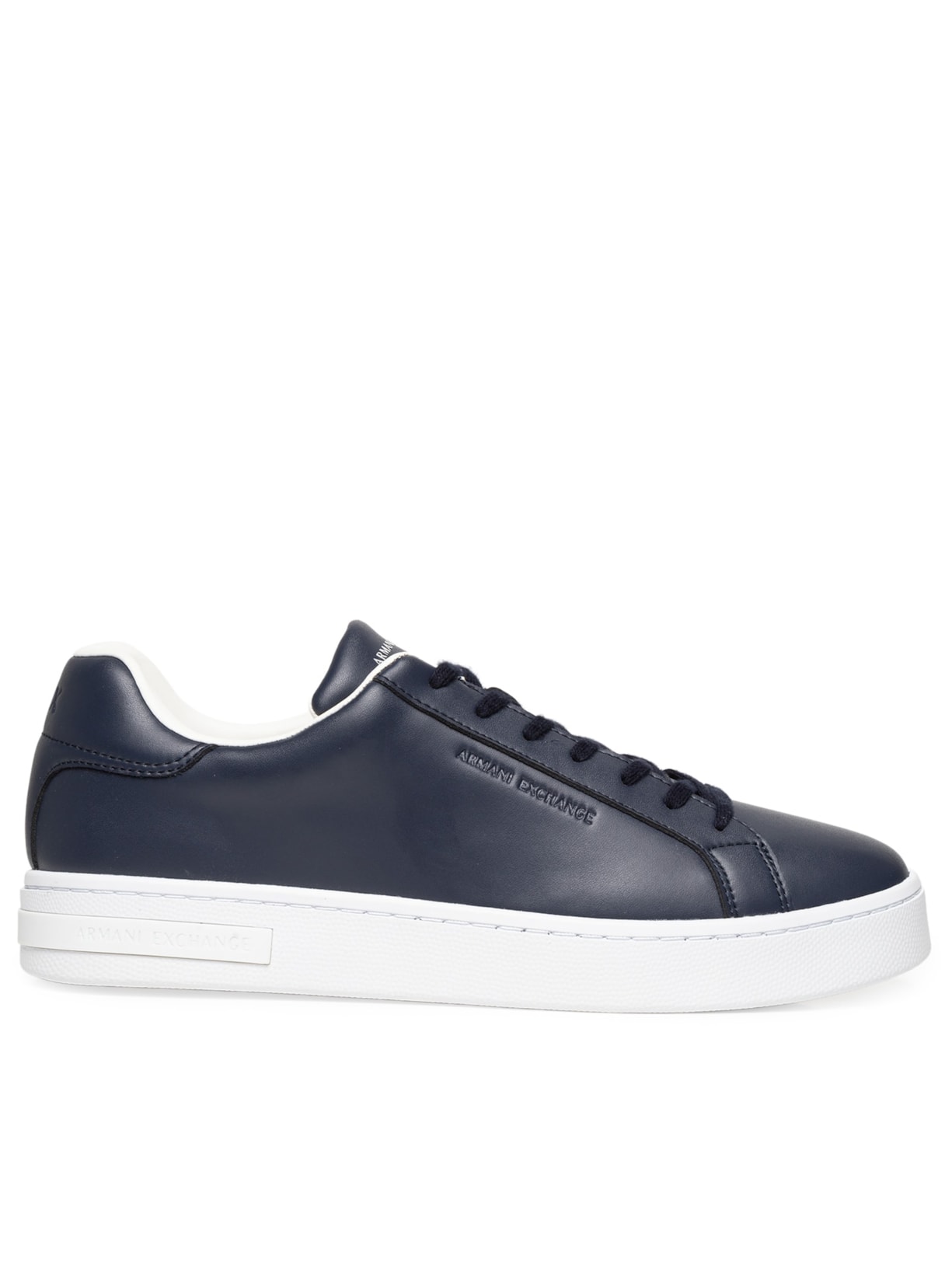 Tênis Masculino Casual De Couro London Action Leather Azul Armani Exchange