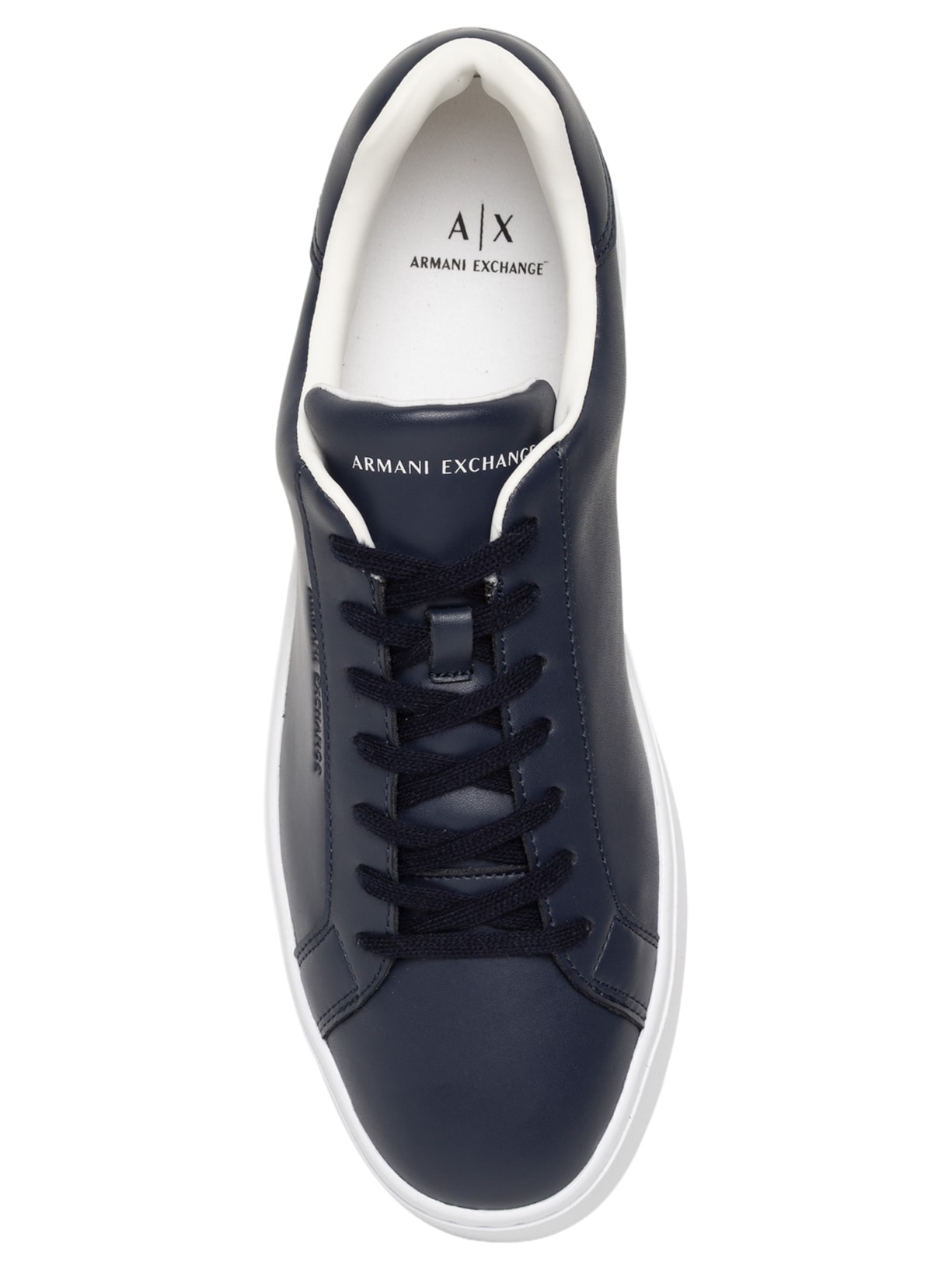 Tênis Masculino Casual De Couro London Action Leather Azul Armani Exchange