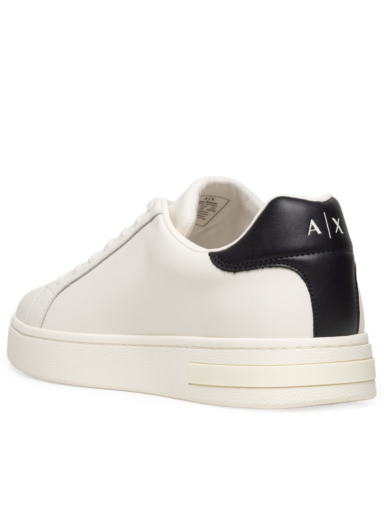 Tênis Masculino Casual De Couro London Action Leather Branco Armani Exchange