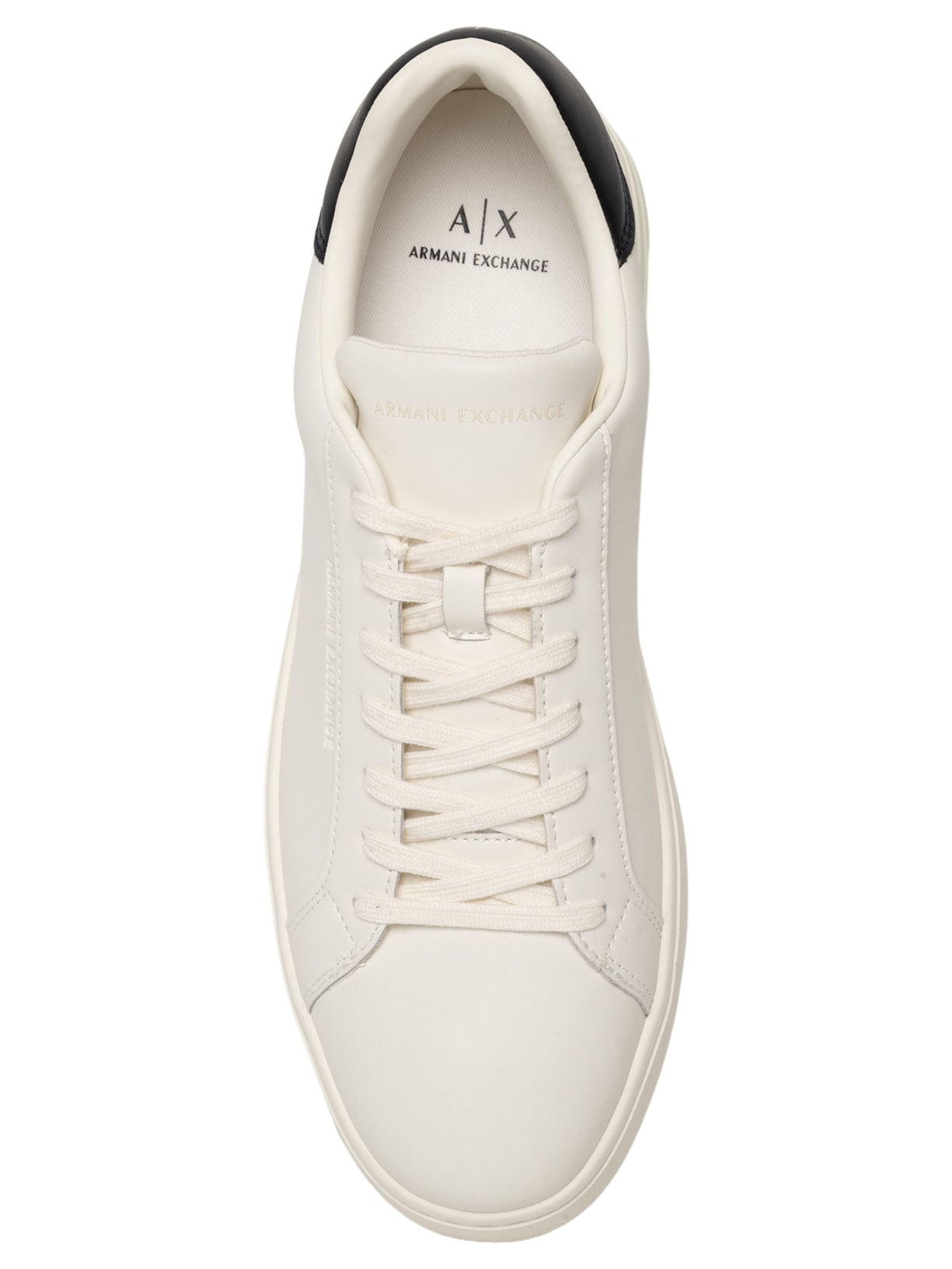Tênis Masculino Casual De Couro London Action Leather Branco Armani Exchange