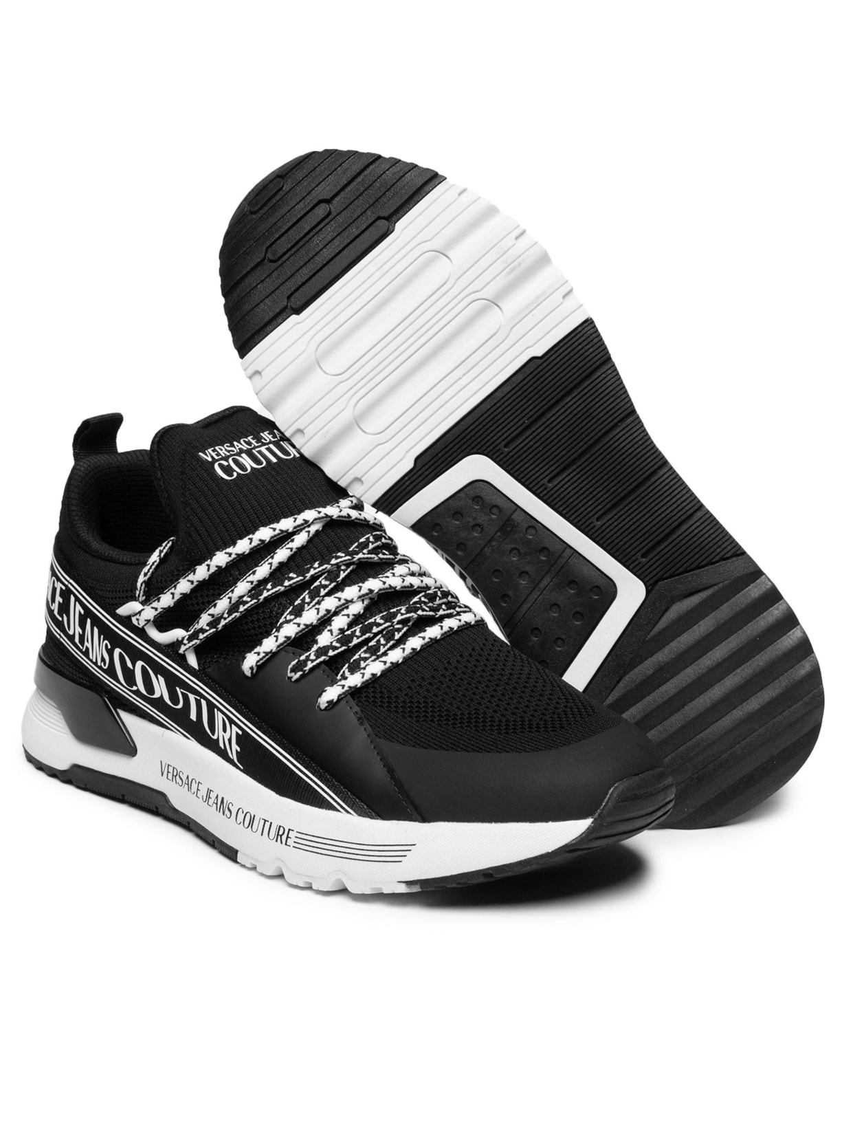 Tênis Masculino Casual Dynamic Logo Sa3 Branco Versace Jeans Couture
