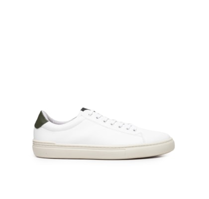 Tênis Masculino Casual Em Couro - Branco