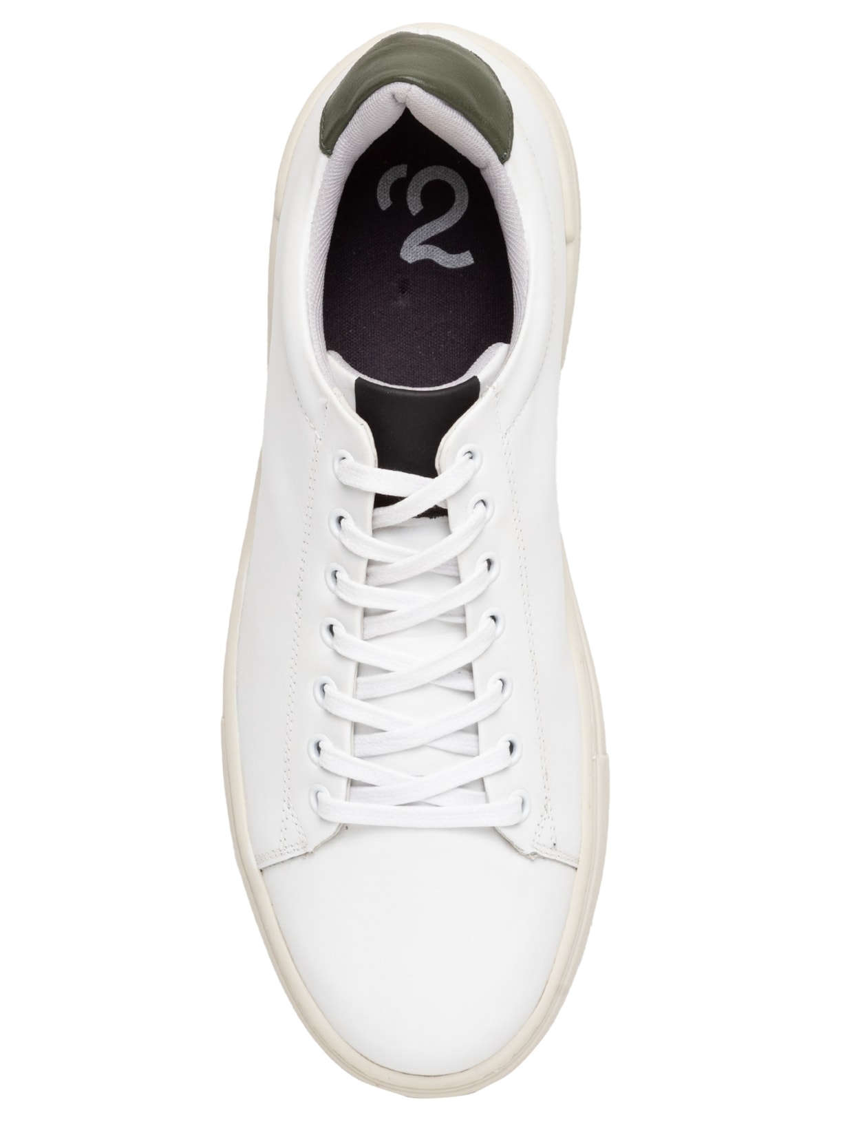 Tênis Masculino Casual Em Couro Branco '2 Essential