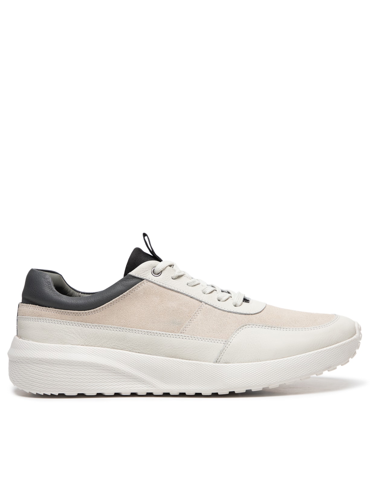 Tênis Masculino Casual Em Couro - Cinza