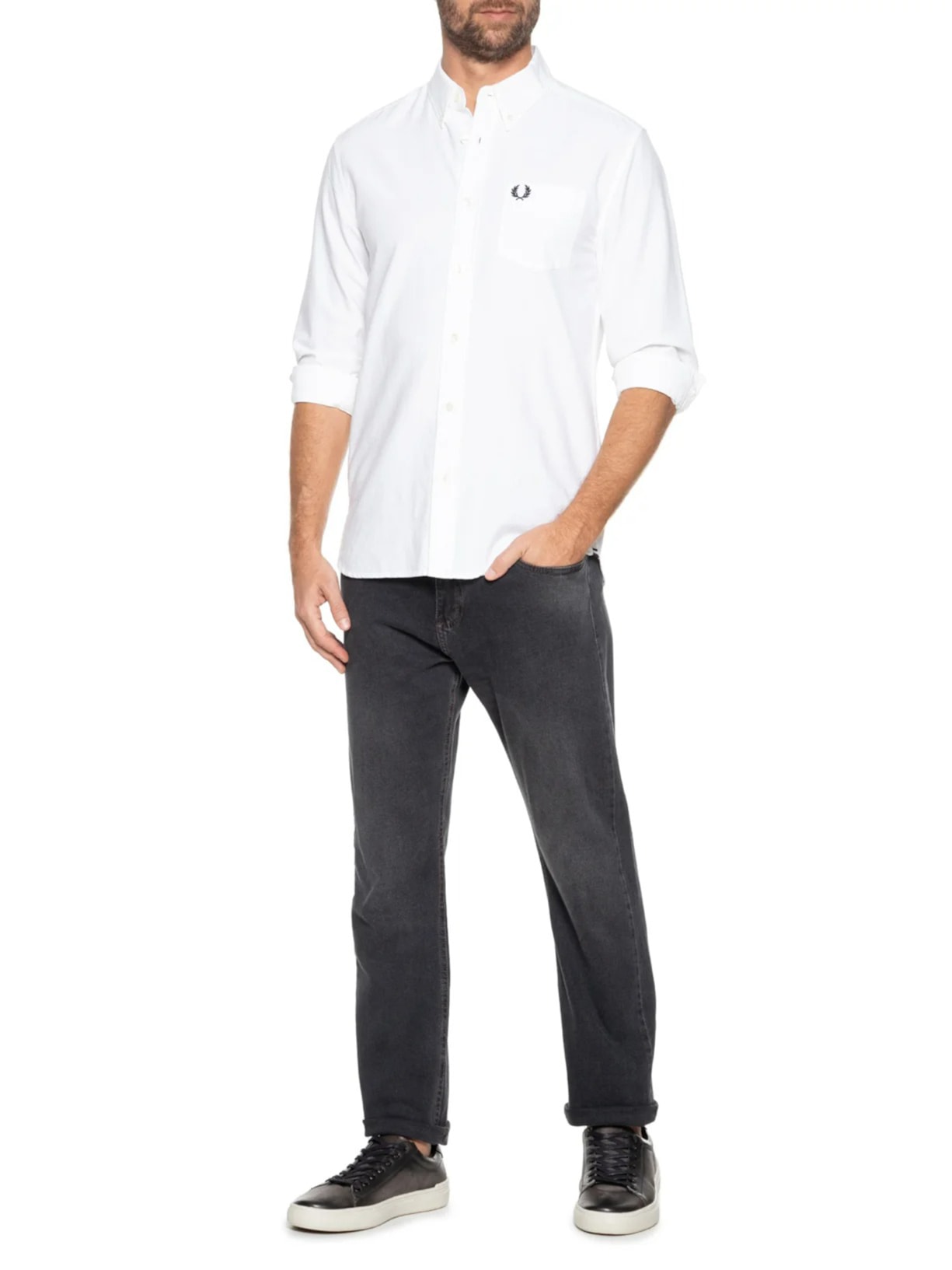 Tênis Masculino Casual Em Couro Cinza '2 Essential