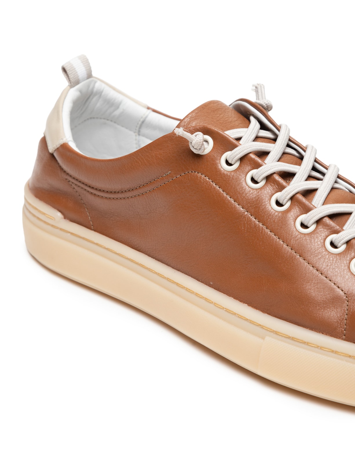 Tênis Masculino Casual Em Couro Marrom '2 Essential