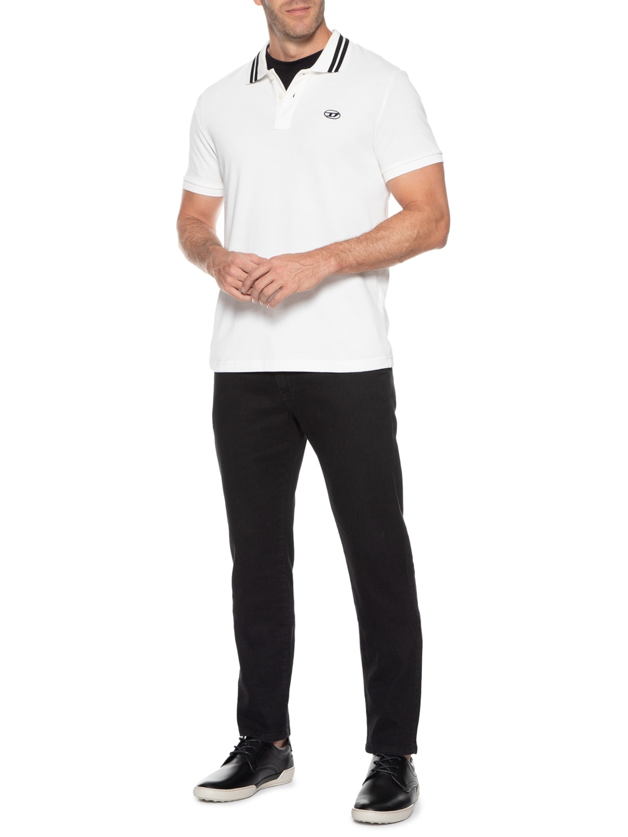 Tênis Masculino Casual Em Couro Preto '2 Essential