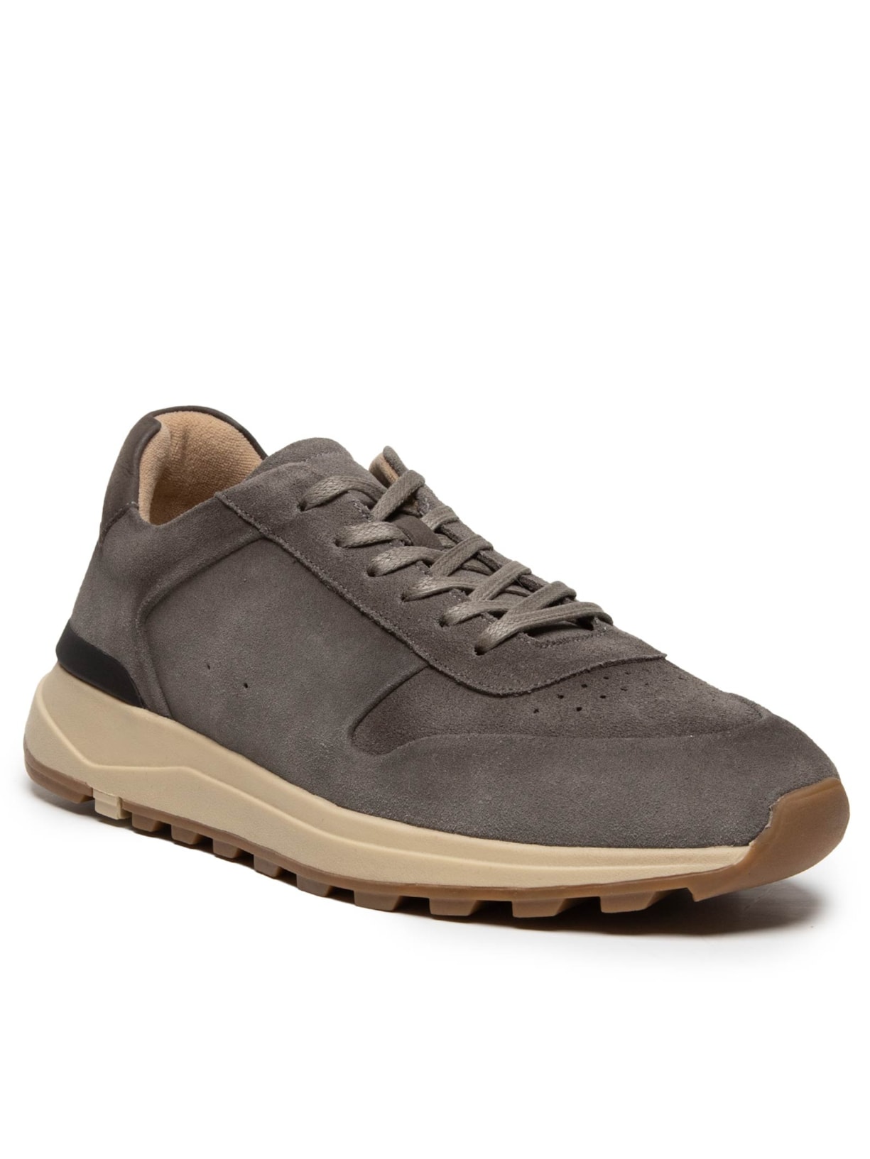 Tênis Masculino Casual Esporte em Camurça – Cinza Basiq Men
