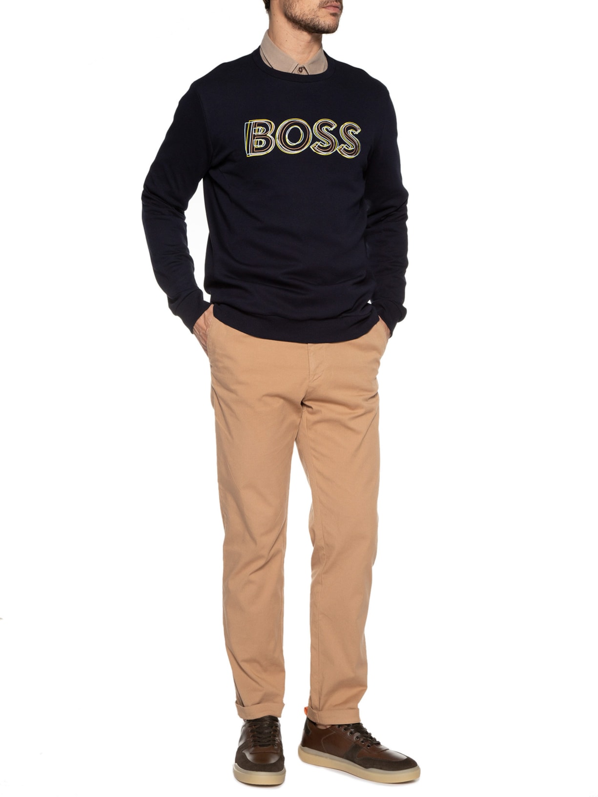 Tênis Masculino Casual Marrom '2 Essential