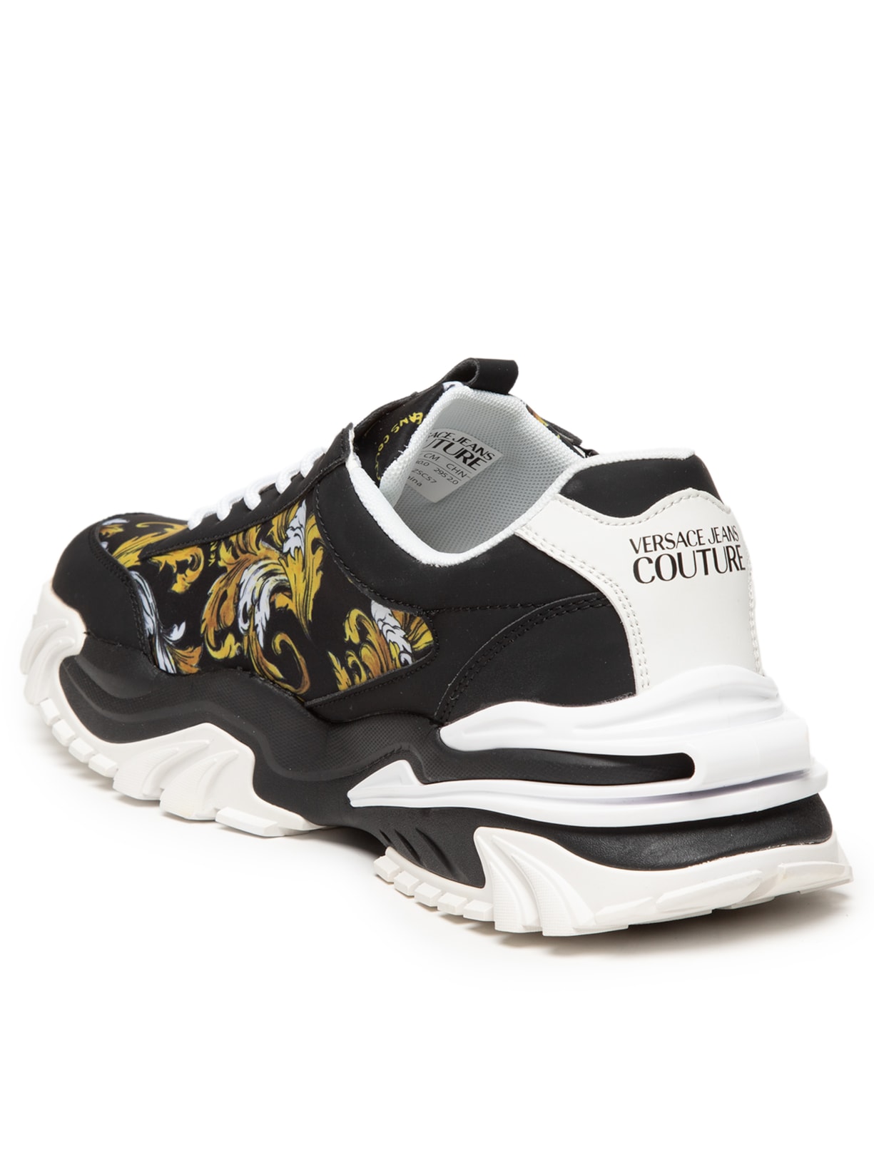 Tênis Masculino Casual New Trail Trek Dis Preto Versace Jeans Couture